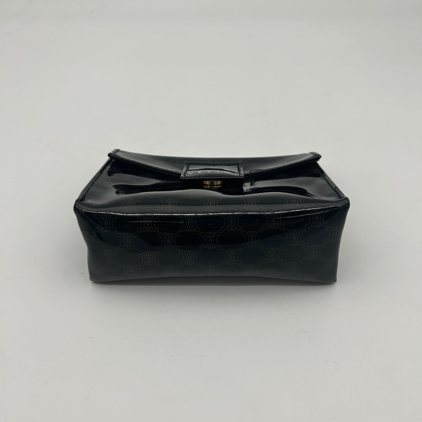 Celine Macadam Black PVC Mini Clutch Pouch [Used]