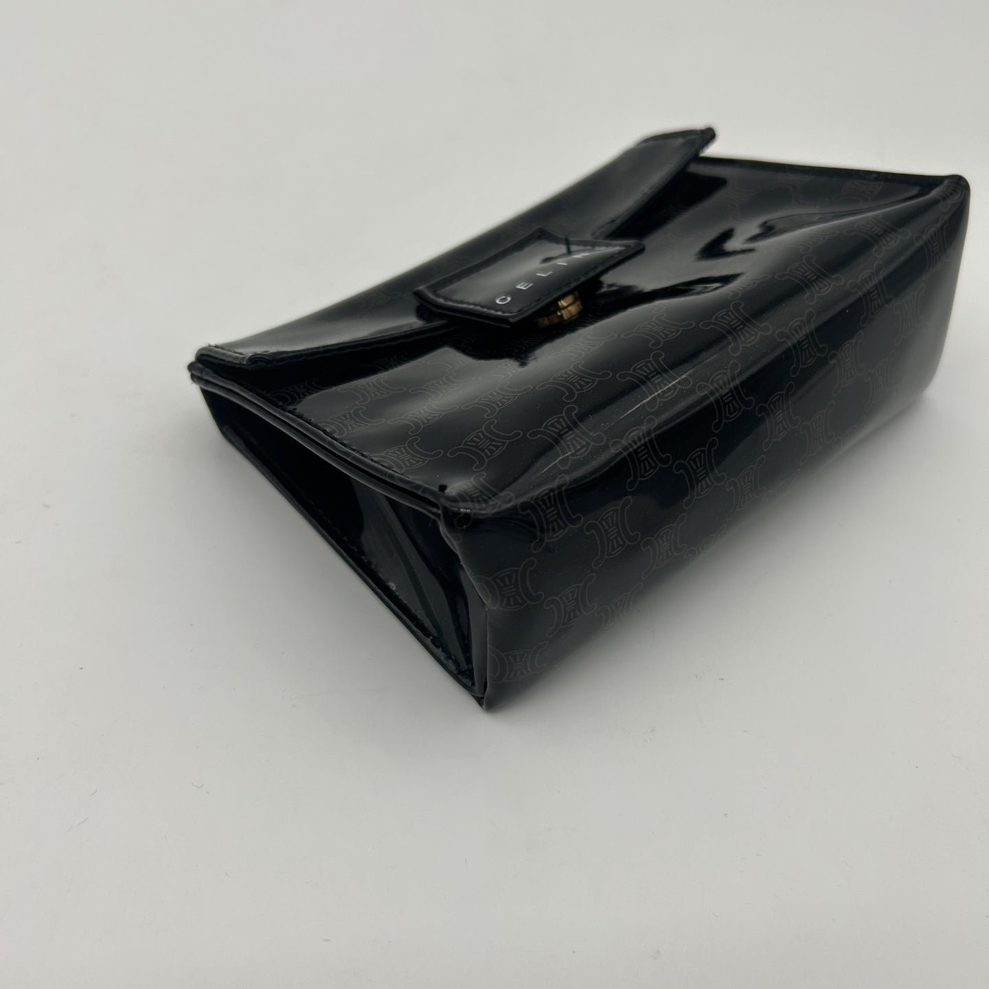 Celine Macadam Black PVC Mini Clutch Pouch [Used]