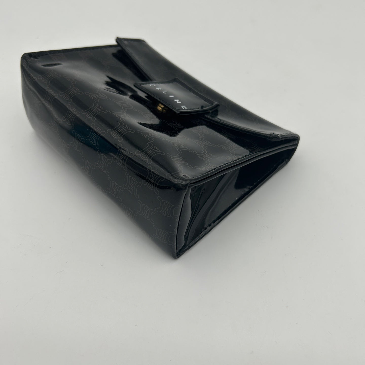 Celine Macadam Black PVC Mini Clutch Pouch [Used]