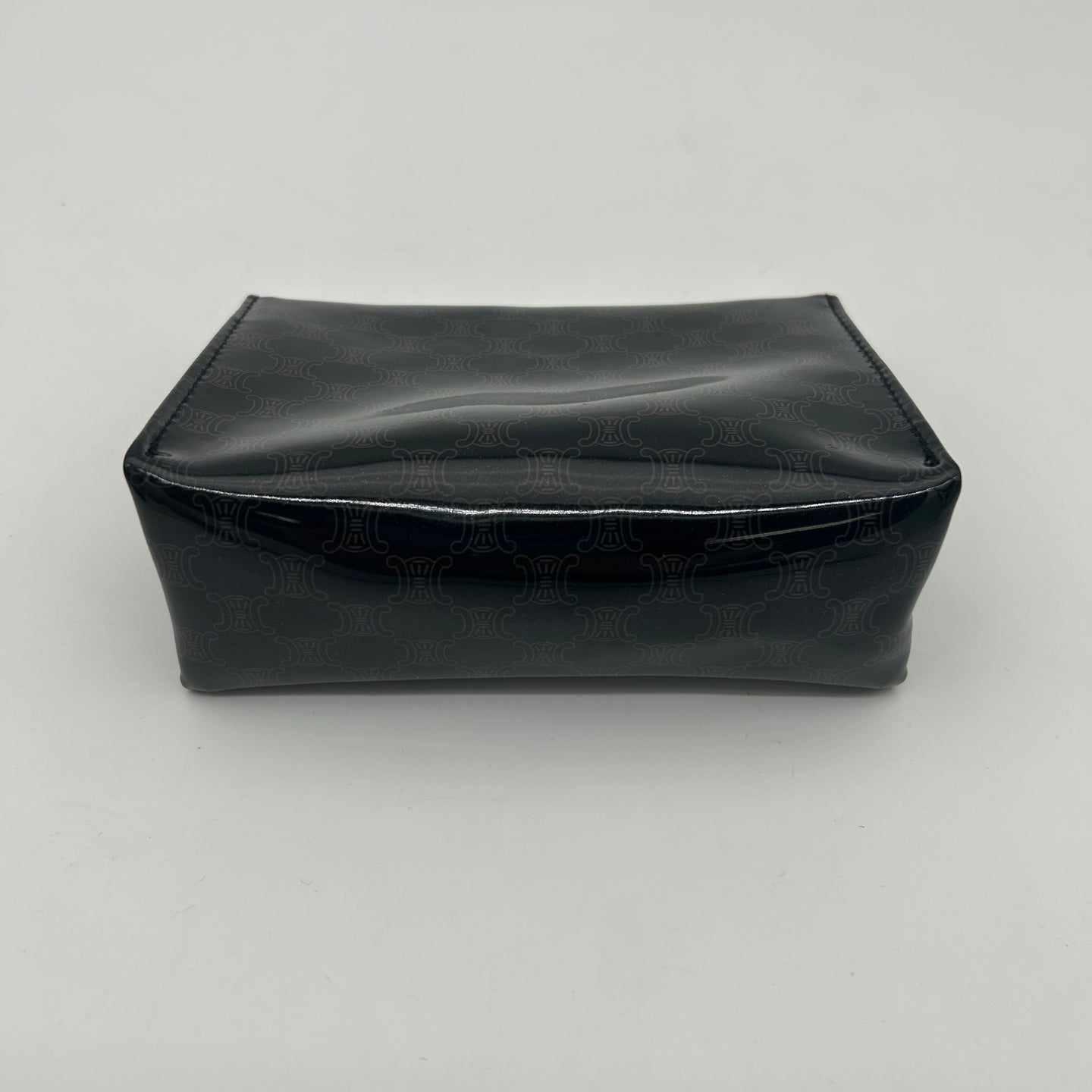 Celine Macadam Black PVC Mini Clutch Pouch [Used]