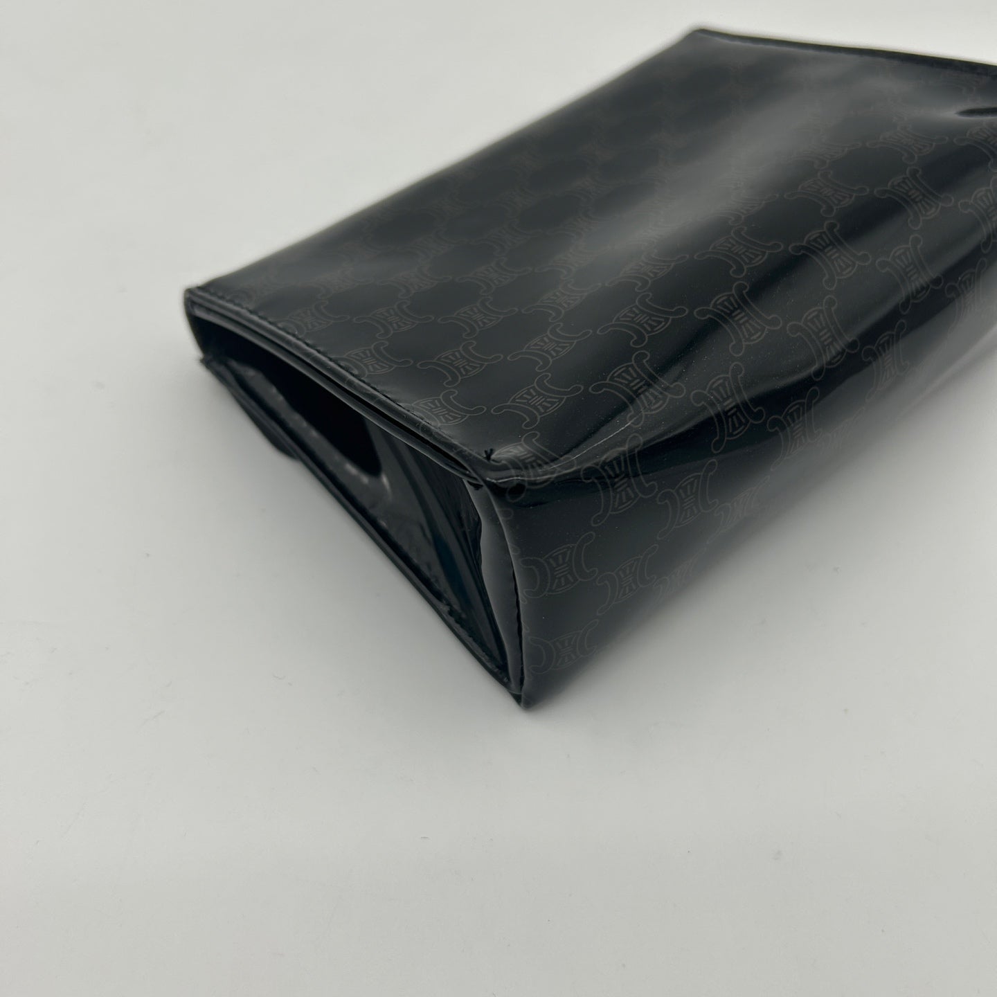 Celine Macadam Black PVC Mini Clutch Pouch [Used]