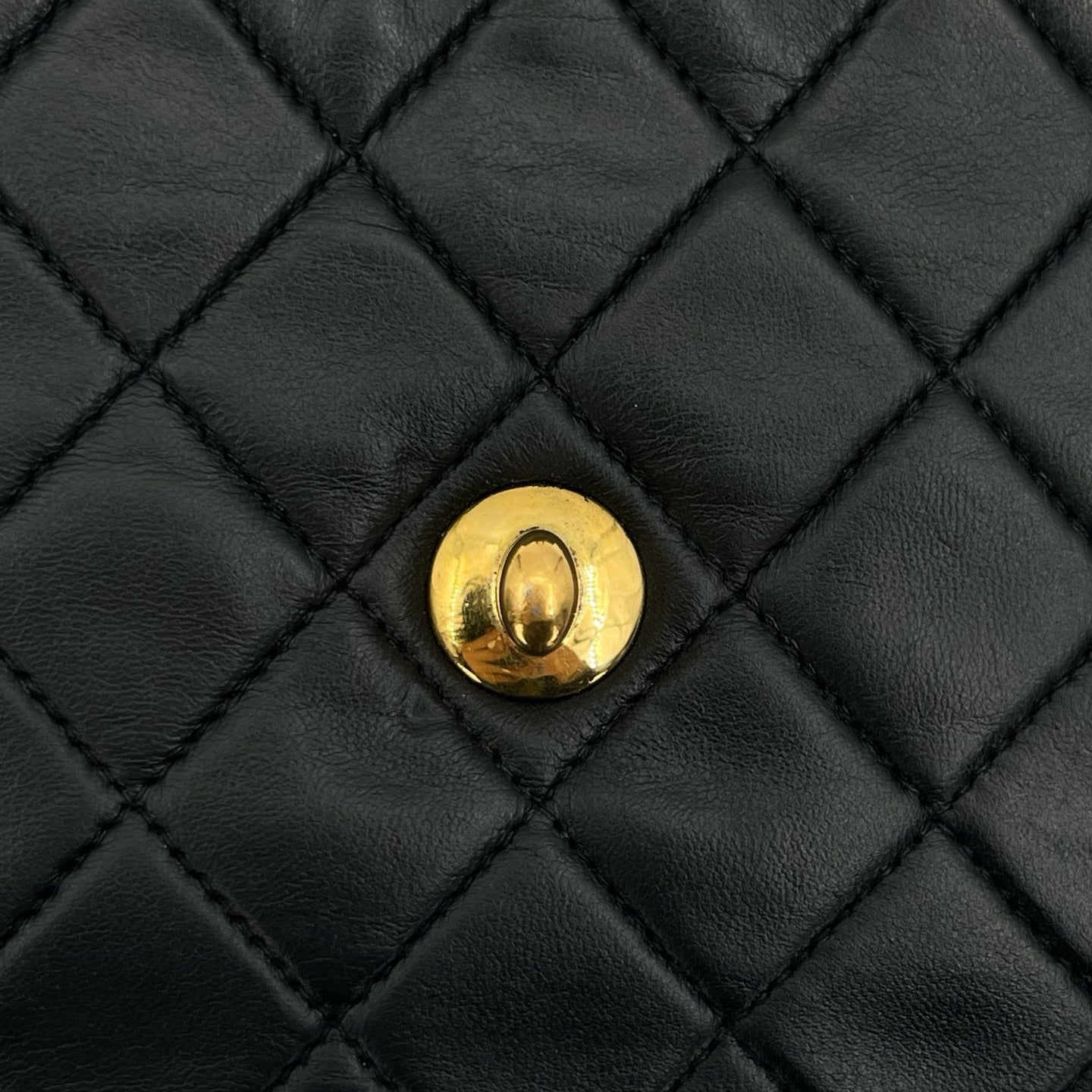 Chanel Square Mini Black Lambskin Classic Flap Bag [Used]