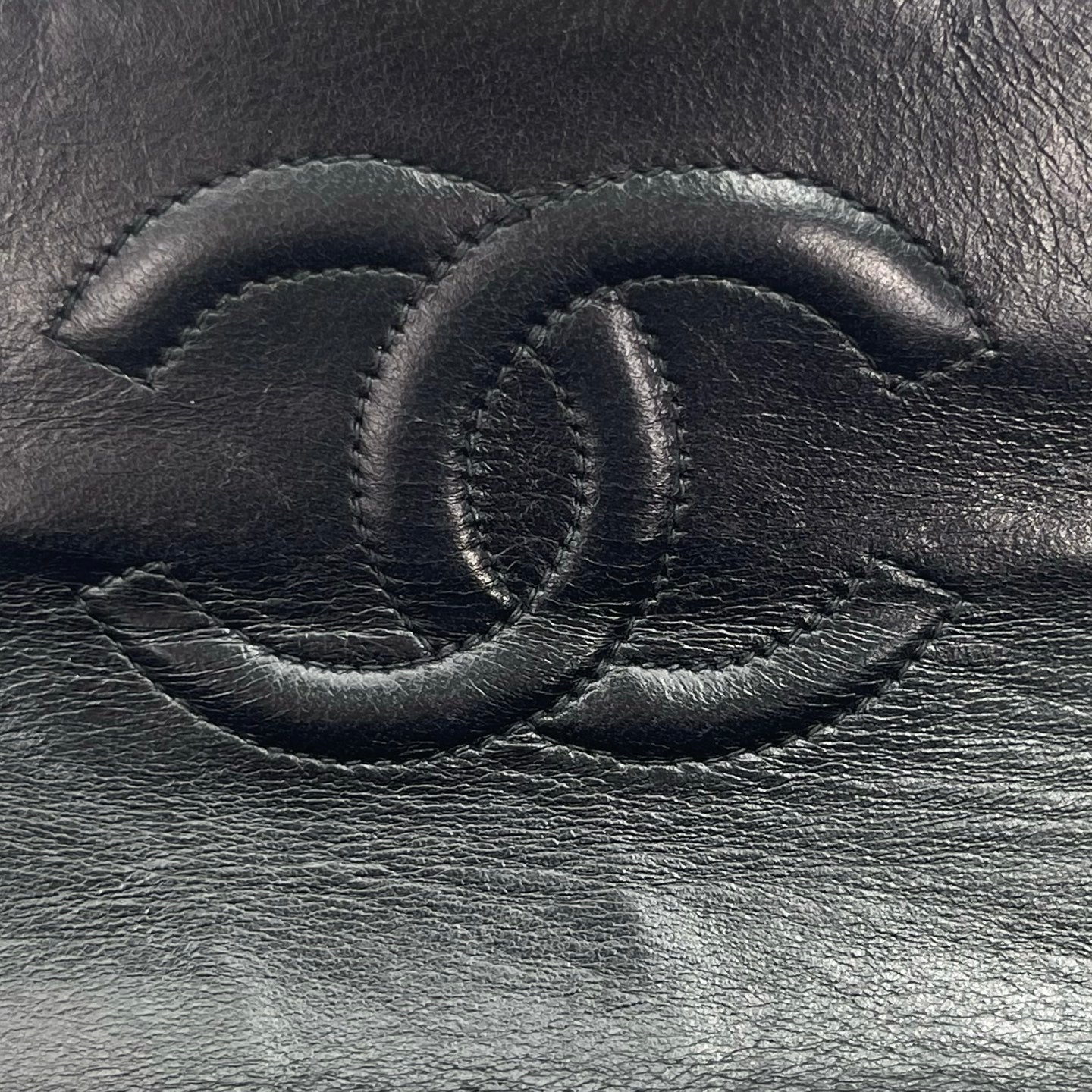 Chanel Square Mini Black Lambskin Classic Flap Bag [Used]