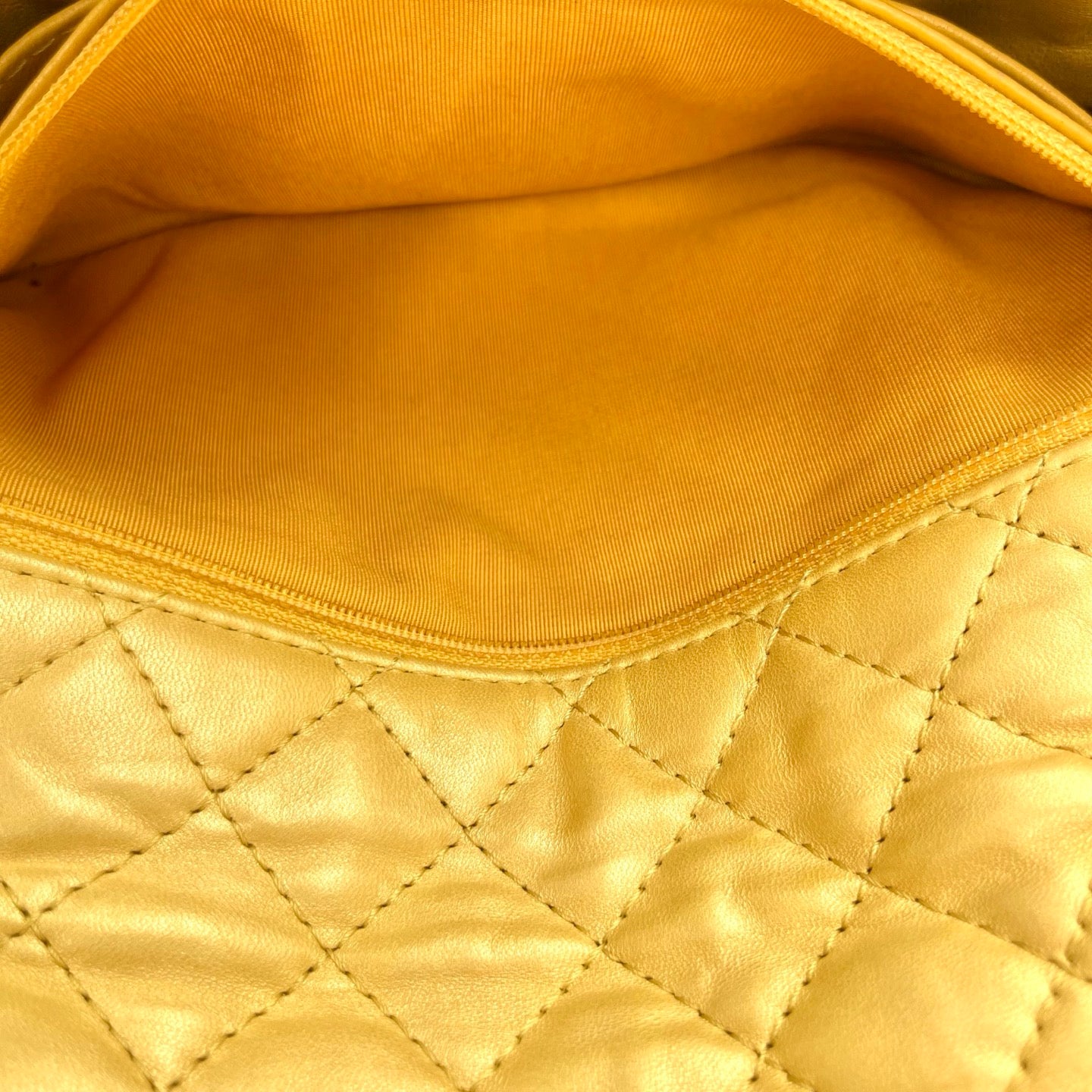 Chanel Pearl Gold Chain Lambskin Multicolor Glass CC Flap Shoulder Bag [Used]