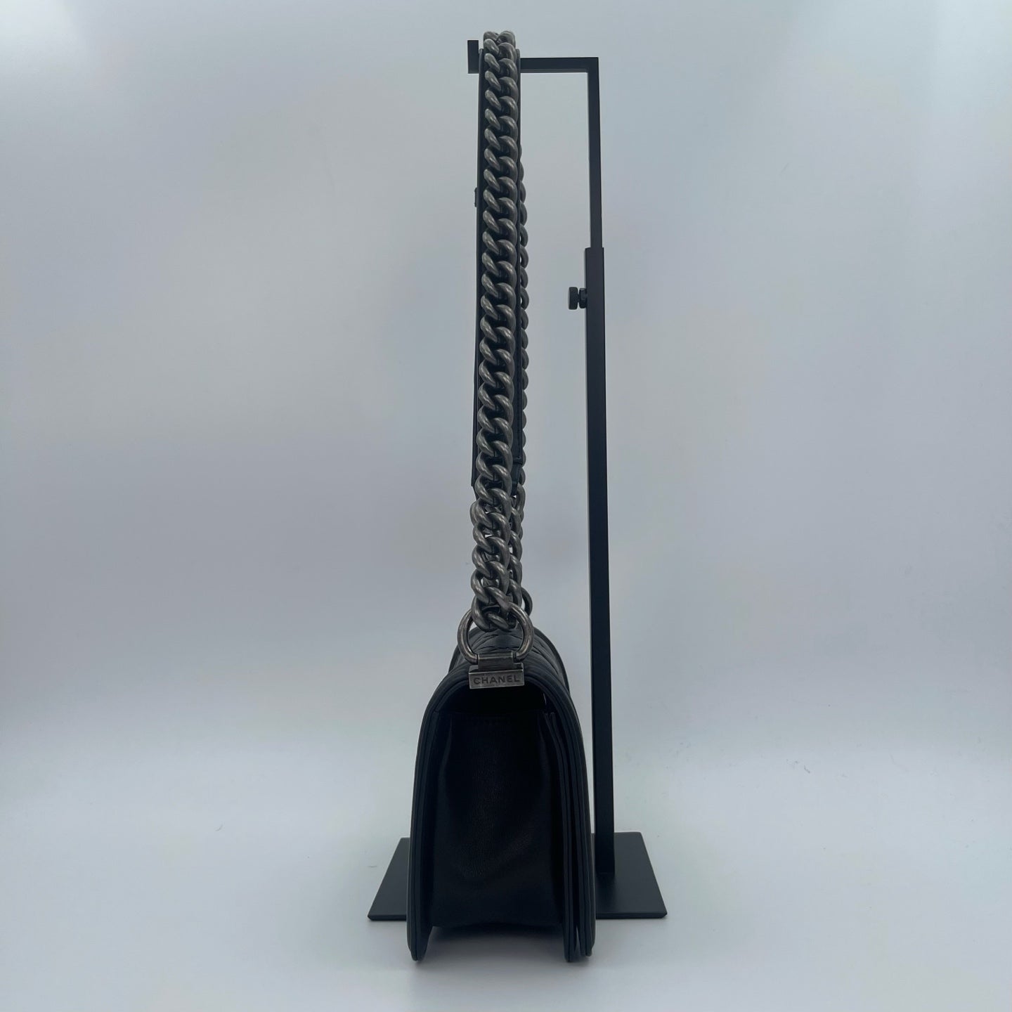 Chanel Leboy mini Black Lambskin Quilted Silver Hardware [Used]