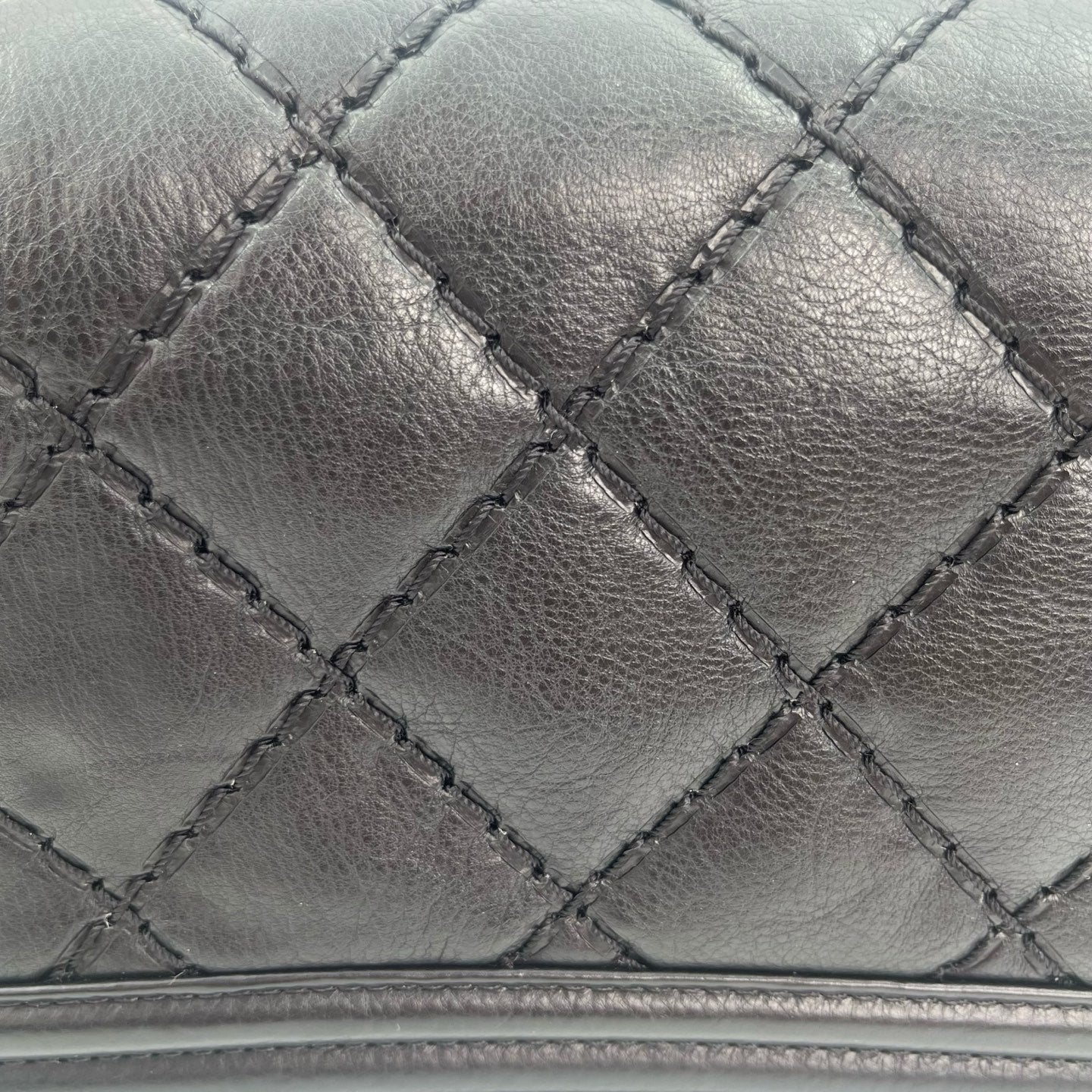 Chanel Leboy mini Black Lambskin Quilted Silver Hardware [Used]