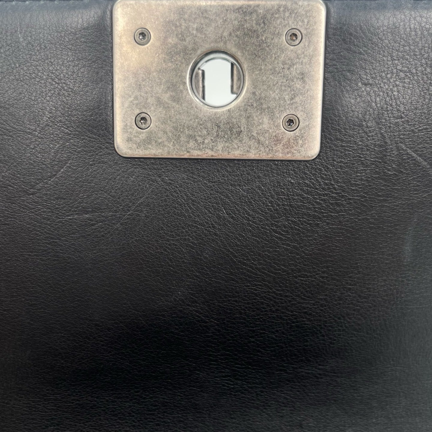 Chanel Leboy mini Black Lambskin Quilted Silver Hardware [Used]