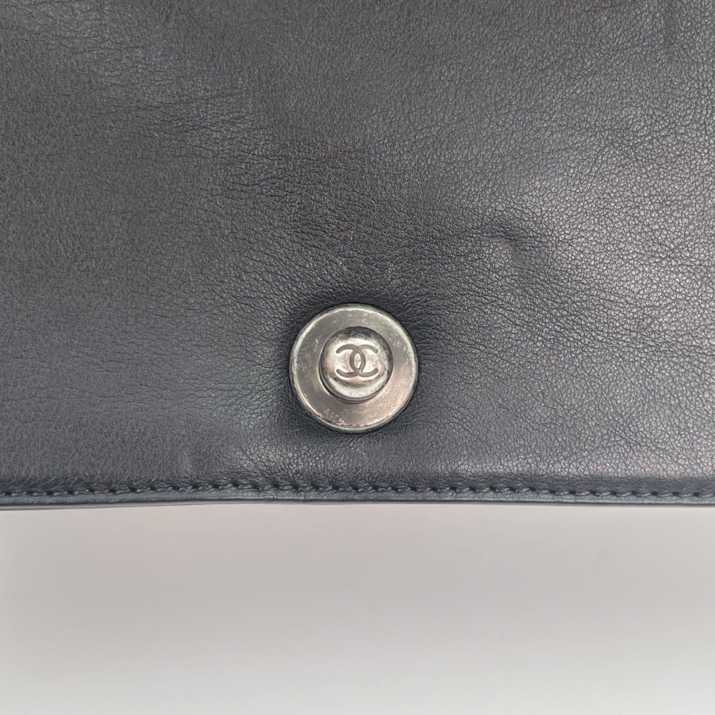 Chanel Leboy mini Black Lambskin Quilted Silver Hardware [Used]