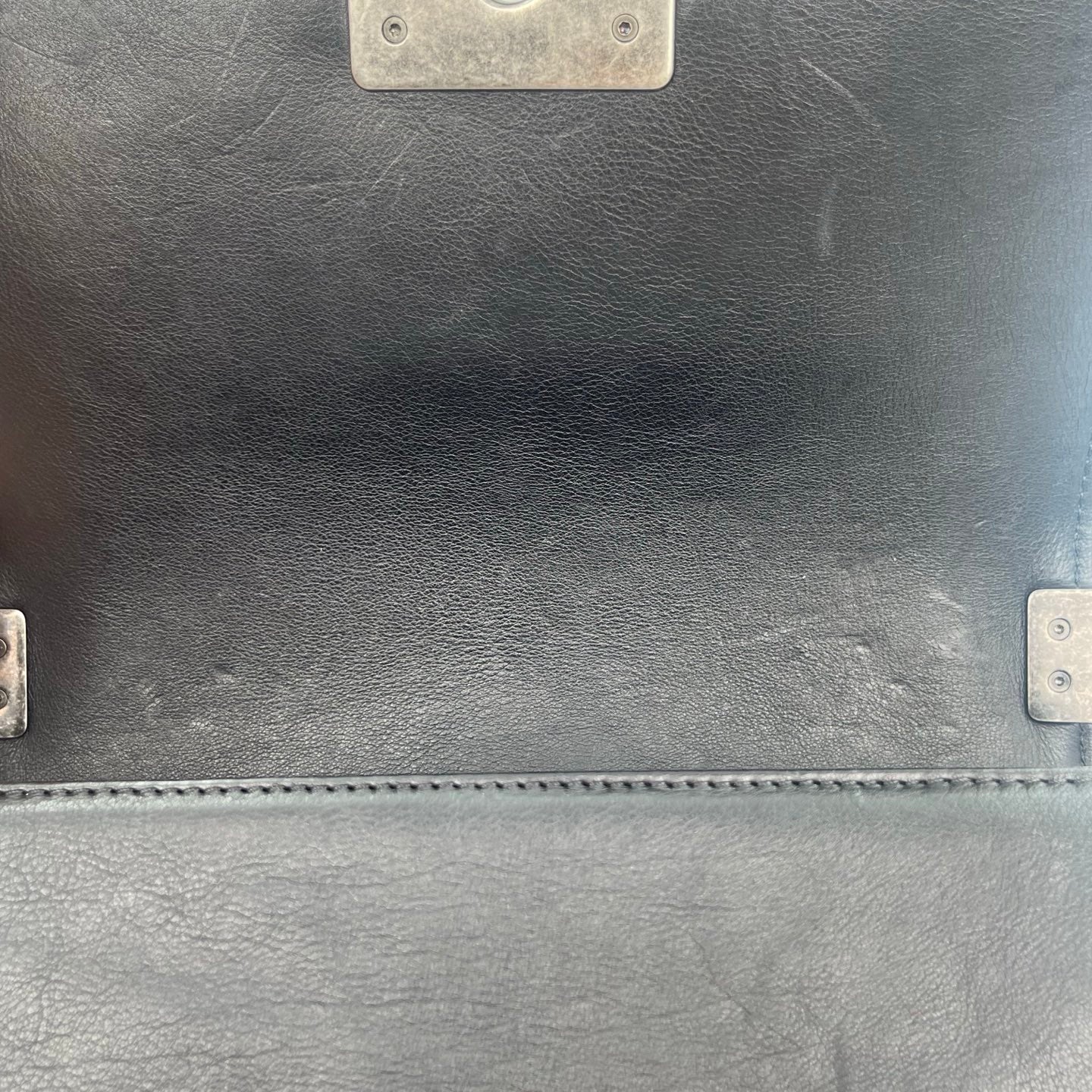 Chanel Leboy mini Black Lambskin Quilted Silver Hardware [Used]