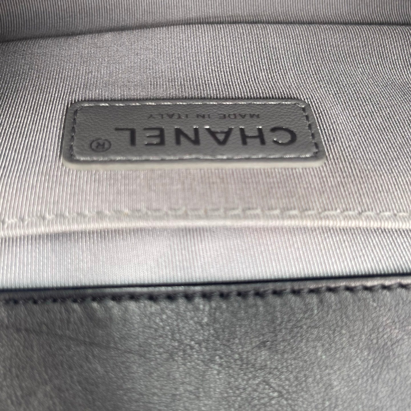 Chanel Leboy mini Black Lambskin Quilted Silver Hardware [Used]