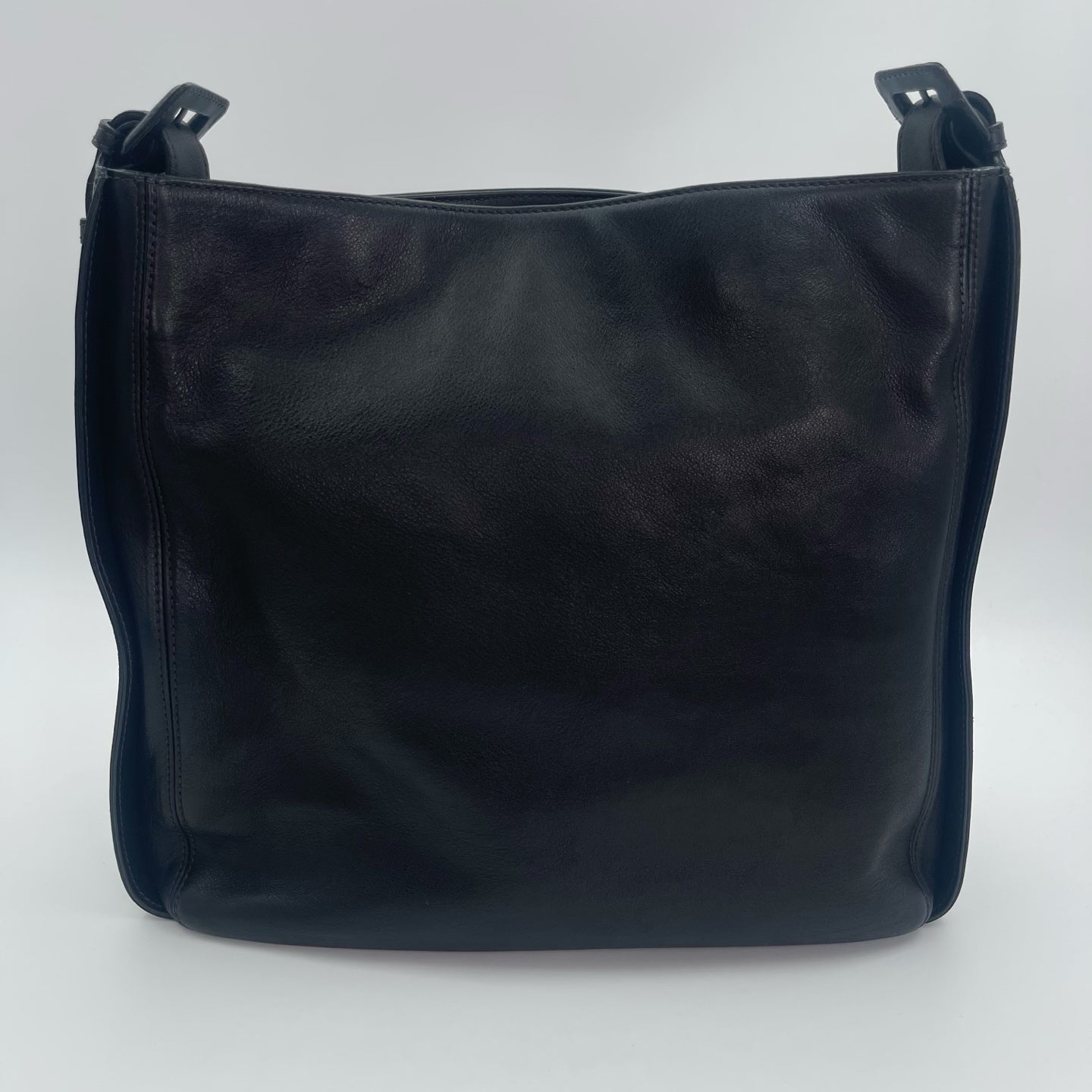 Chanel So Black Lambskin Tote Shoulder Crossbody Bag [Used]