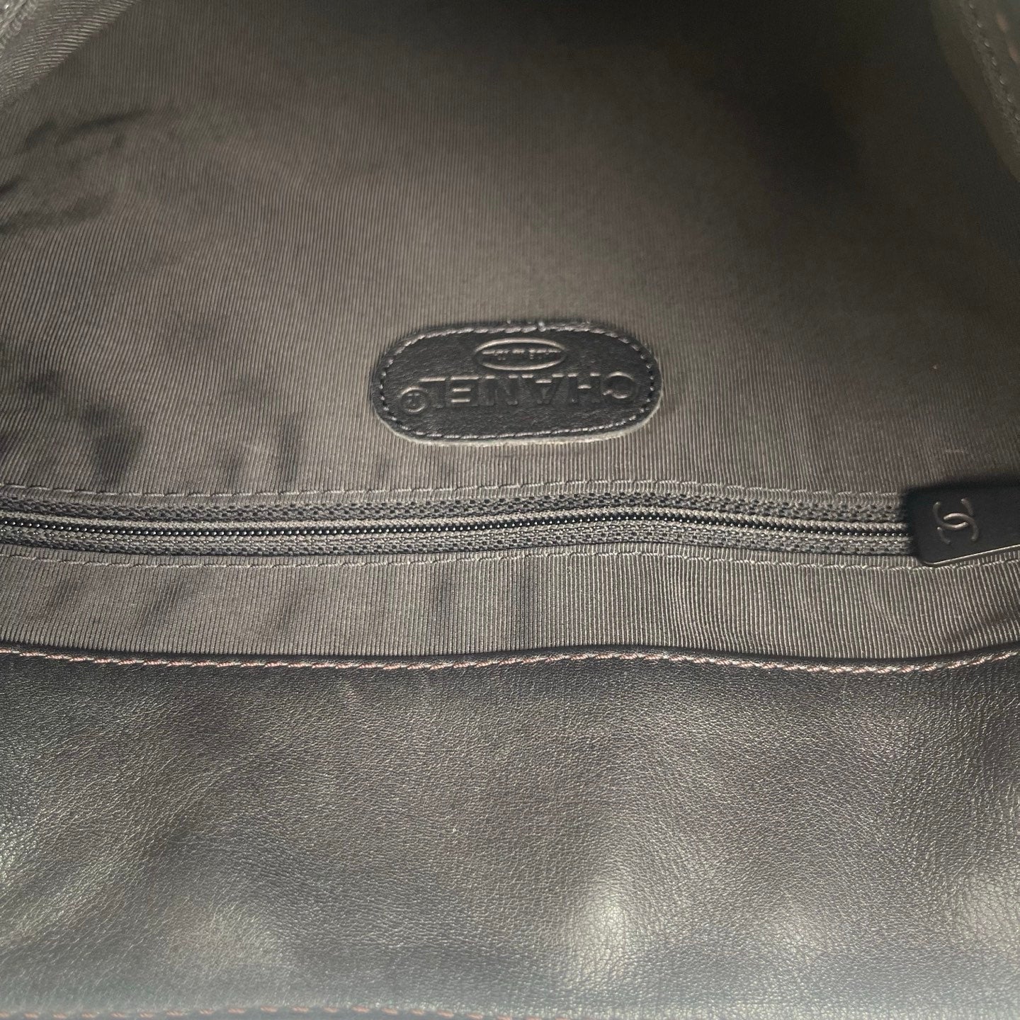 Chanel So Black Lambskin Tote Shoulder Crossbody Bag [Used]