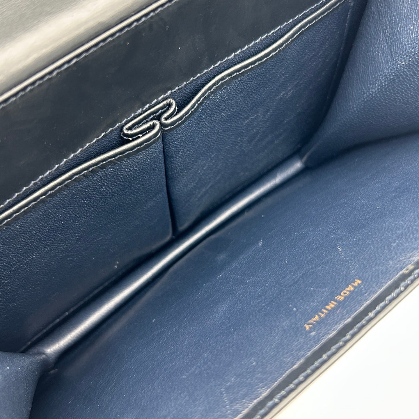 Celine Twin Ring Kelly Top Handle Bag Black Leather Gold Hardware [Used]