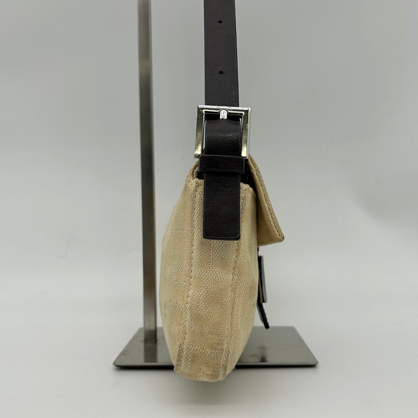 Fendi FF Monogram Ivory Canvas Shoulder Bag [Used]