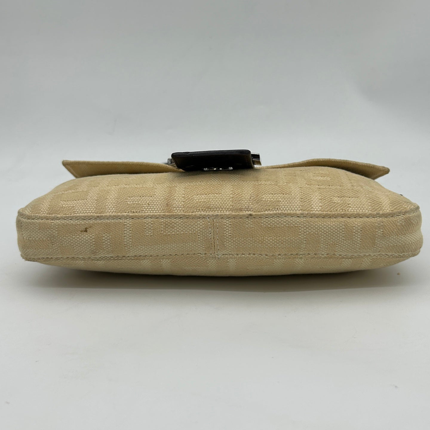 Fendi FF Monogram Ivory Canvas Shoulder Bag [Used]