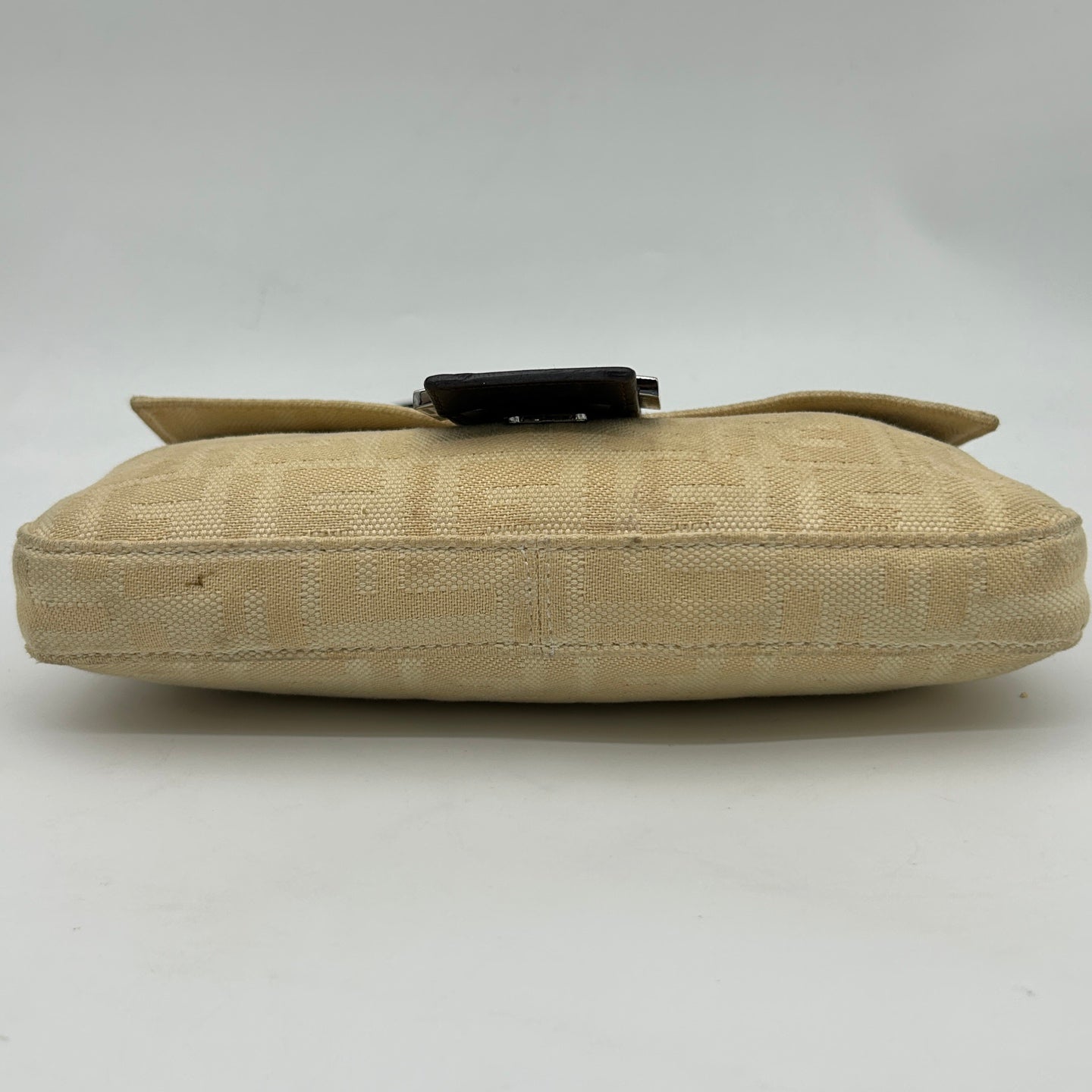 Fendi FF Monogram Ivory Canvas Shoulder Bag [Used]