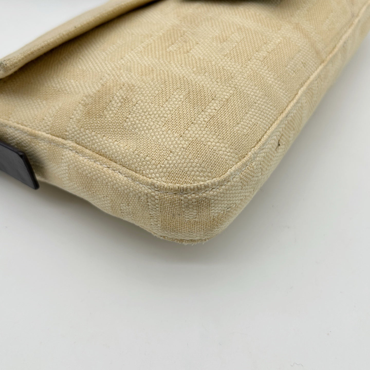 Fendi FF Monogram Ivory Canvas Shoulder Bag [Used]