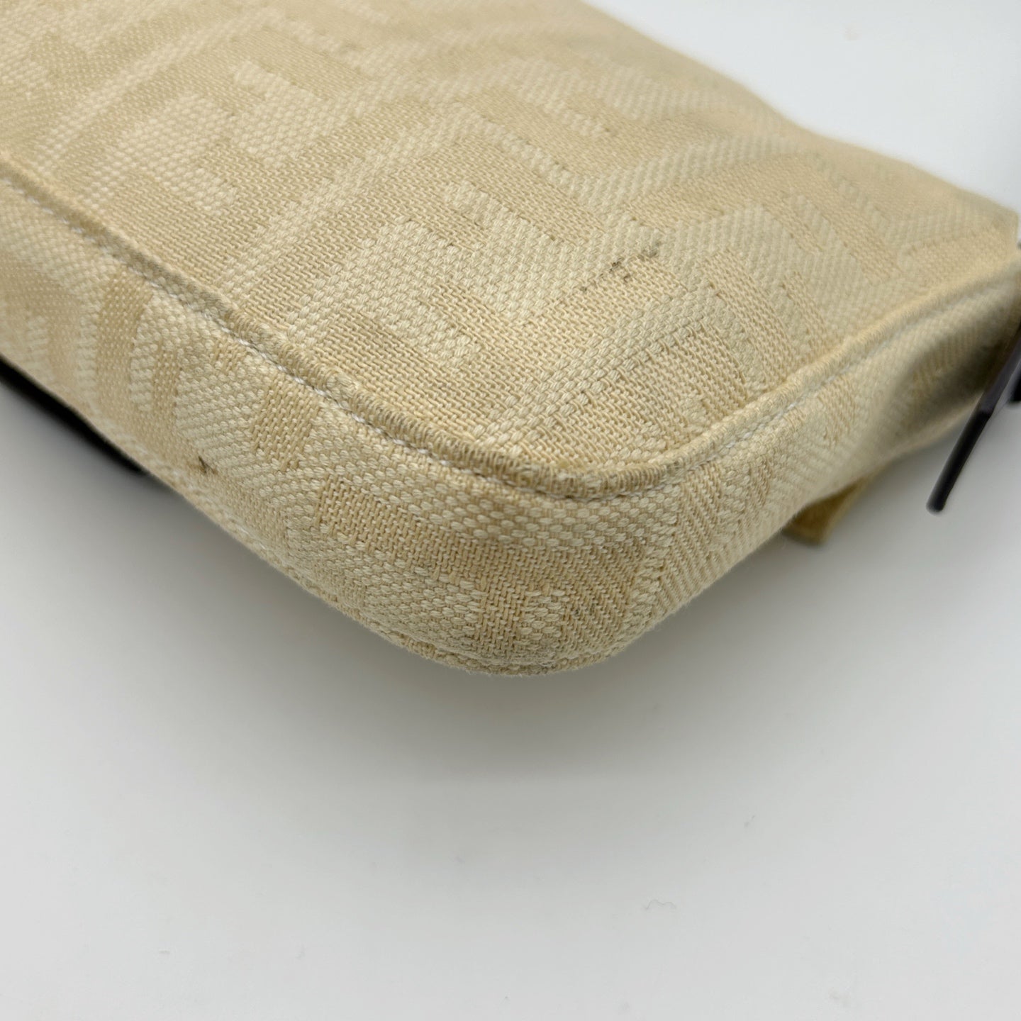 Fendi FF Monogram Ivory Canvas Shoulder Bag [Used]