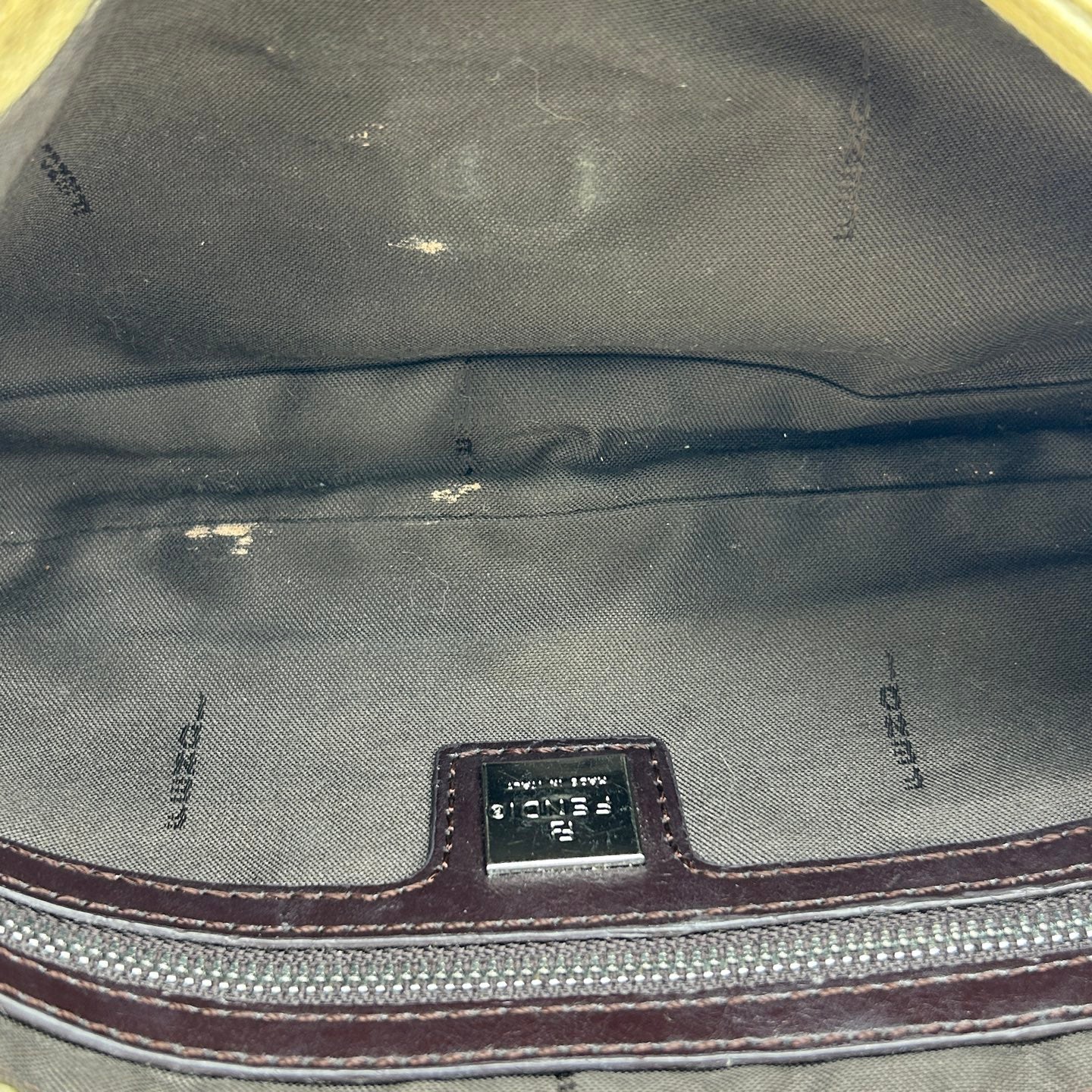 Fendi FF Monogram Ivory Canvas Shoulder Bag [Used]