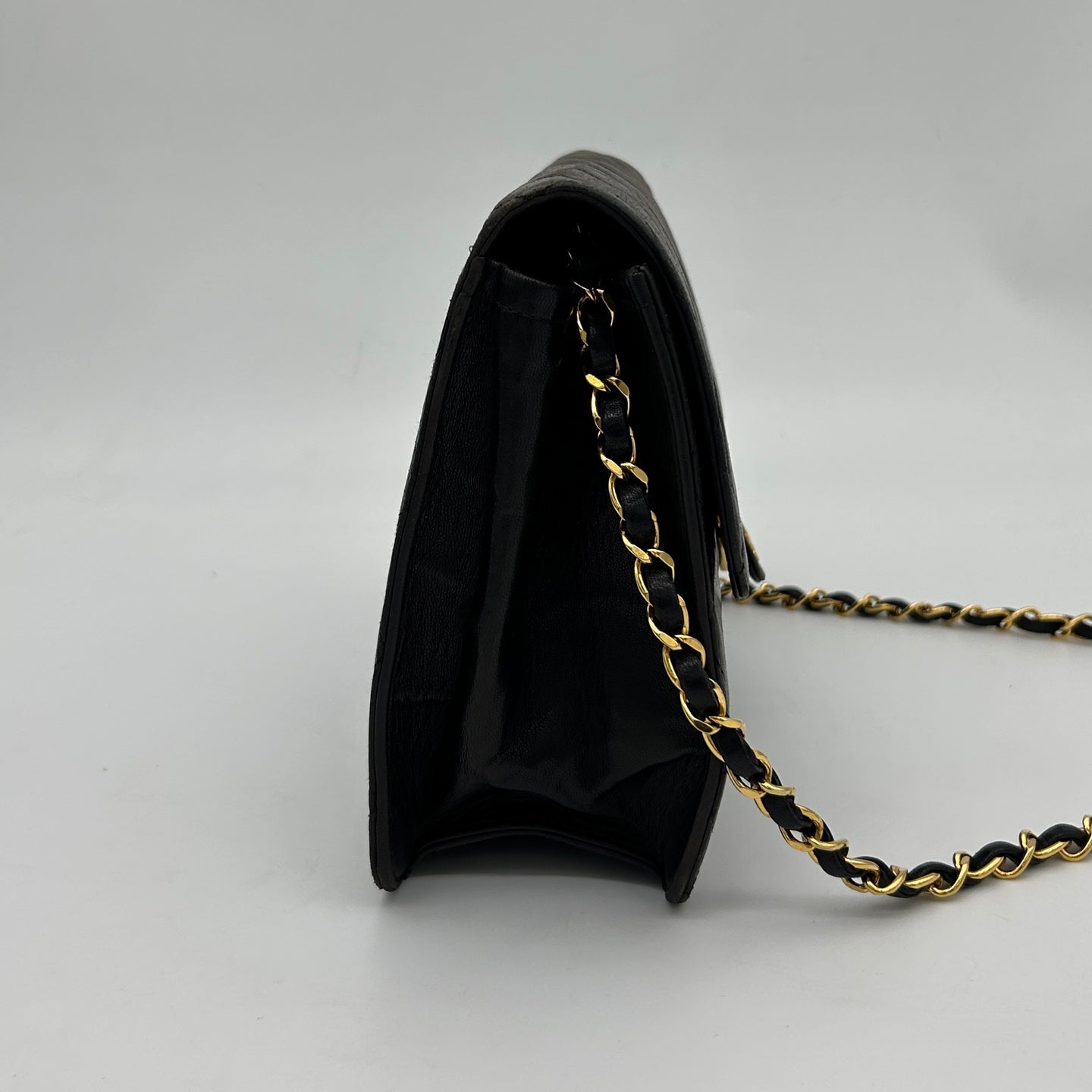 Chanel Black Flap Chain Shoulder Bag [Used]