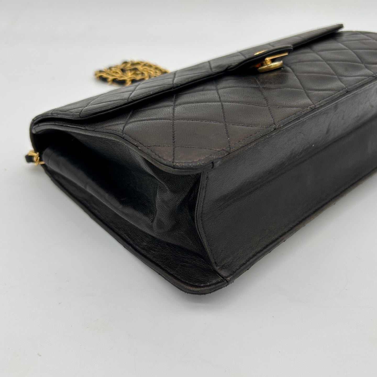 Chanel Black Flap Chain Shoulder Bag [Used]