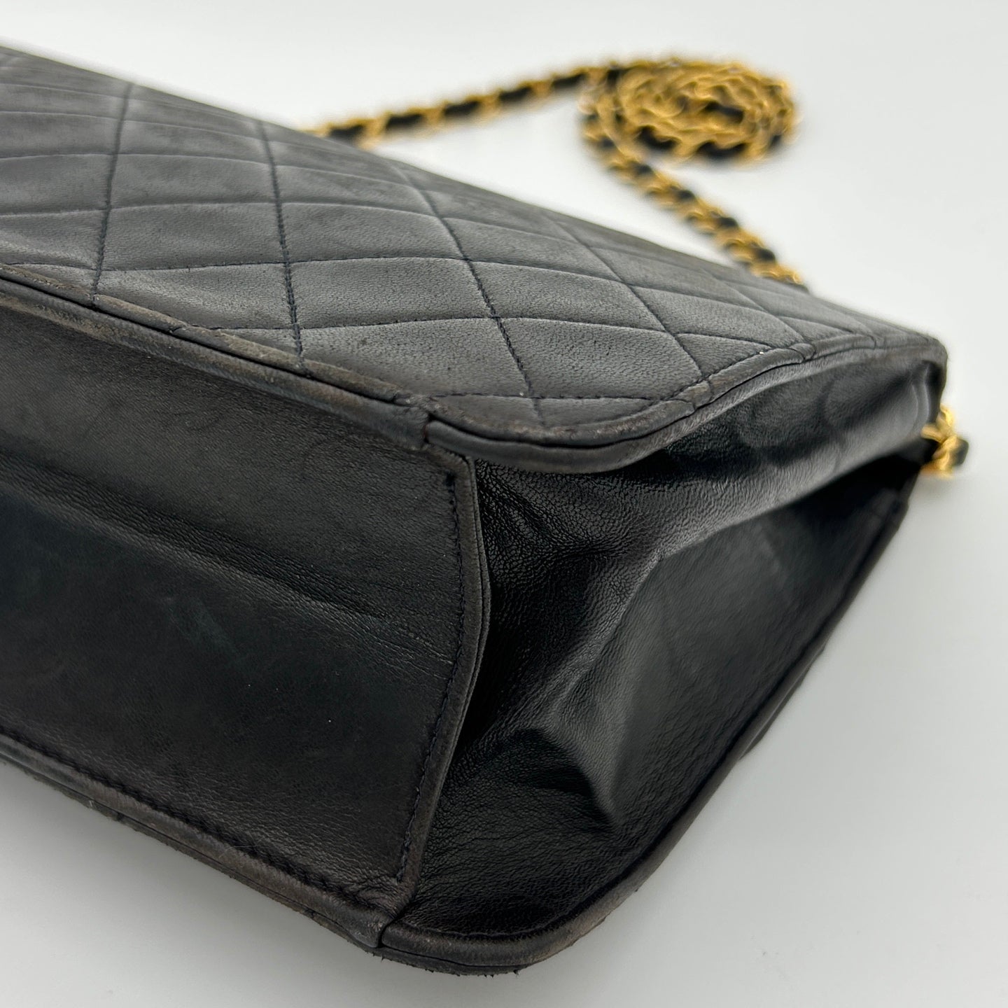 Chanel Black Flap Chain Shoulder Bag [Used]