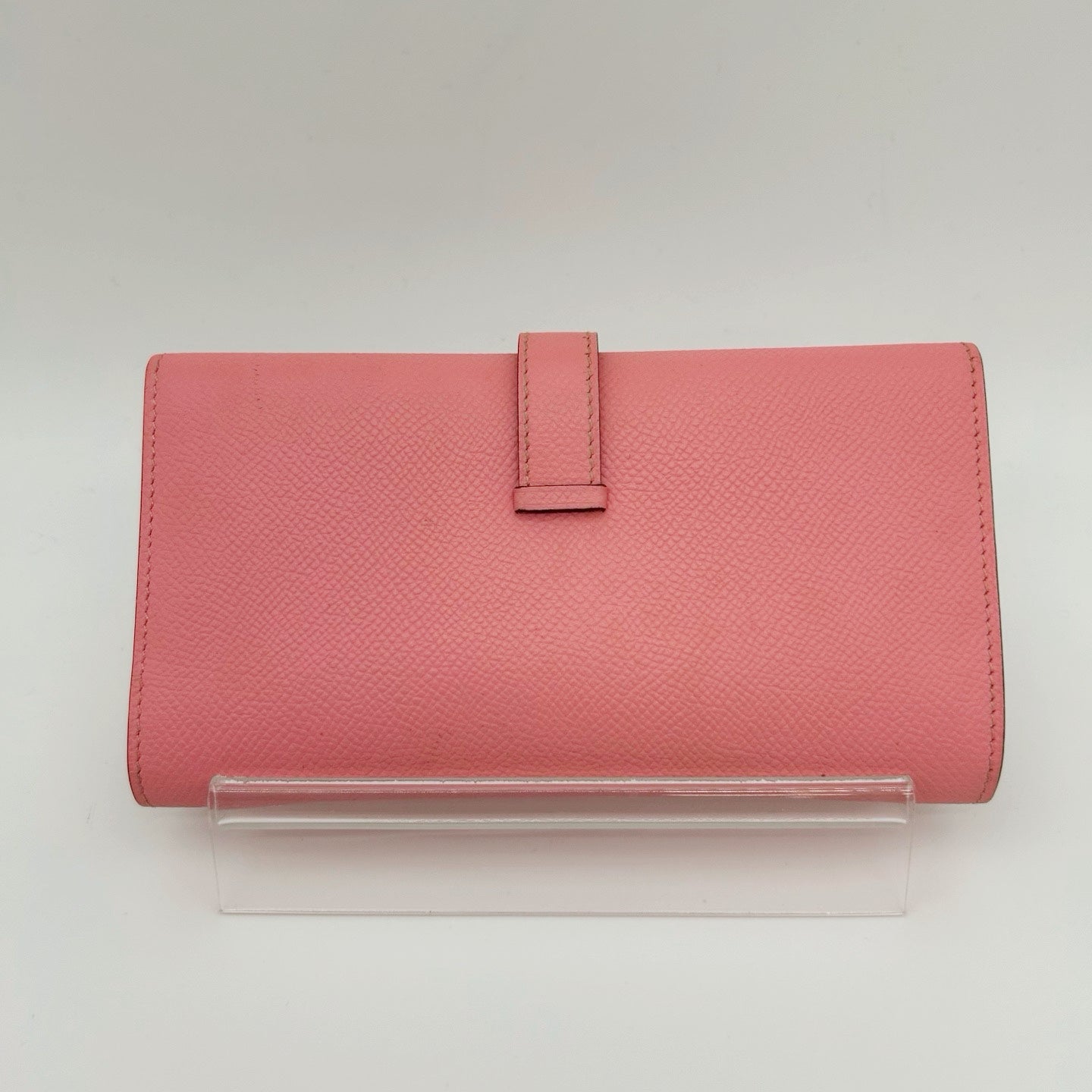 Hermès Pink Epsom Leather Béarn Wallet [Used]