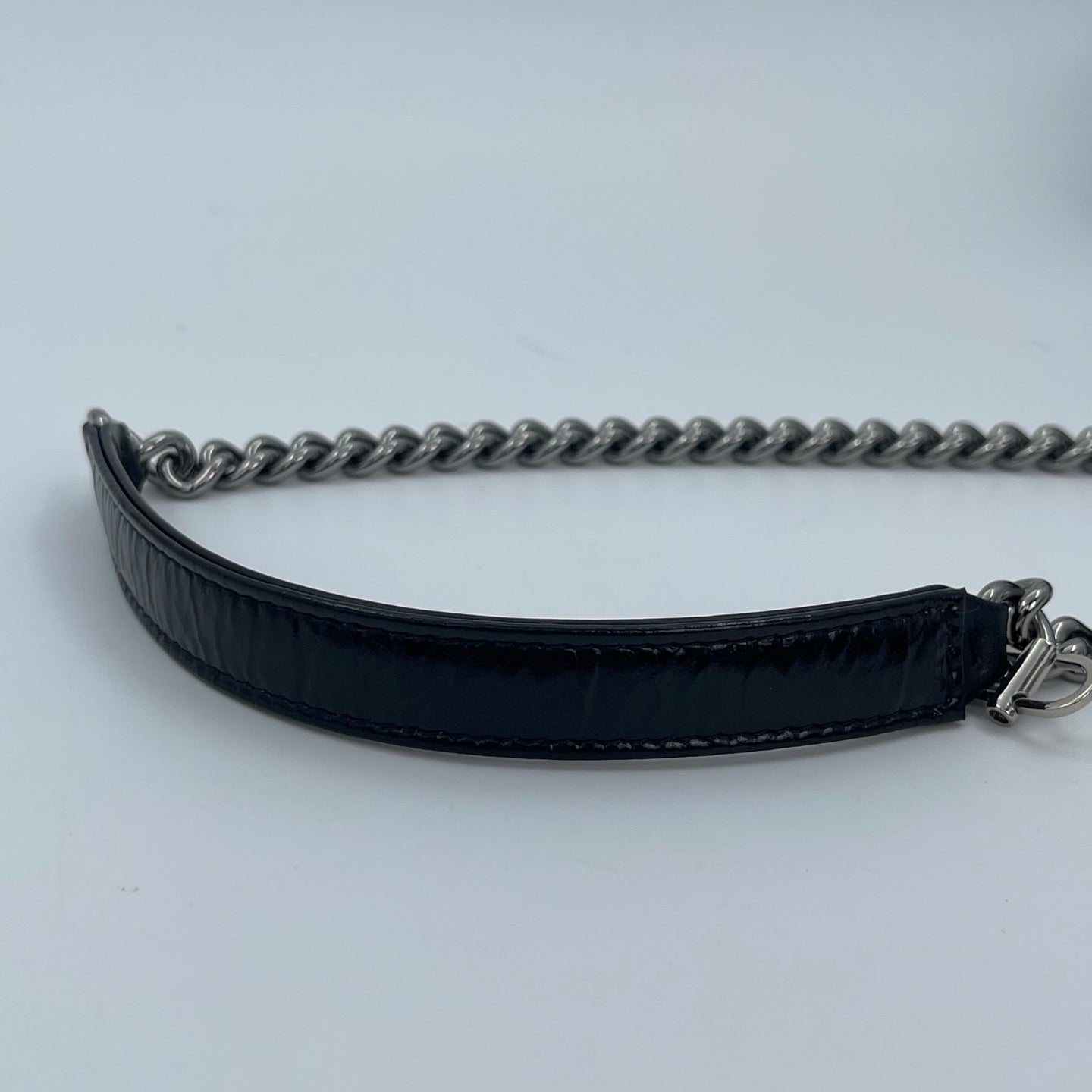 Chanel Leboy Black Waxed Calfskin WOC Silver Hardware [Used]