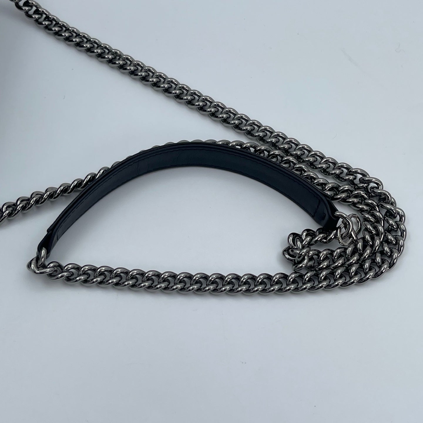 Chanel Leboy Black Waxed Calfskin WOC Silver Hardware [Used]
