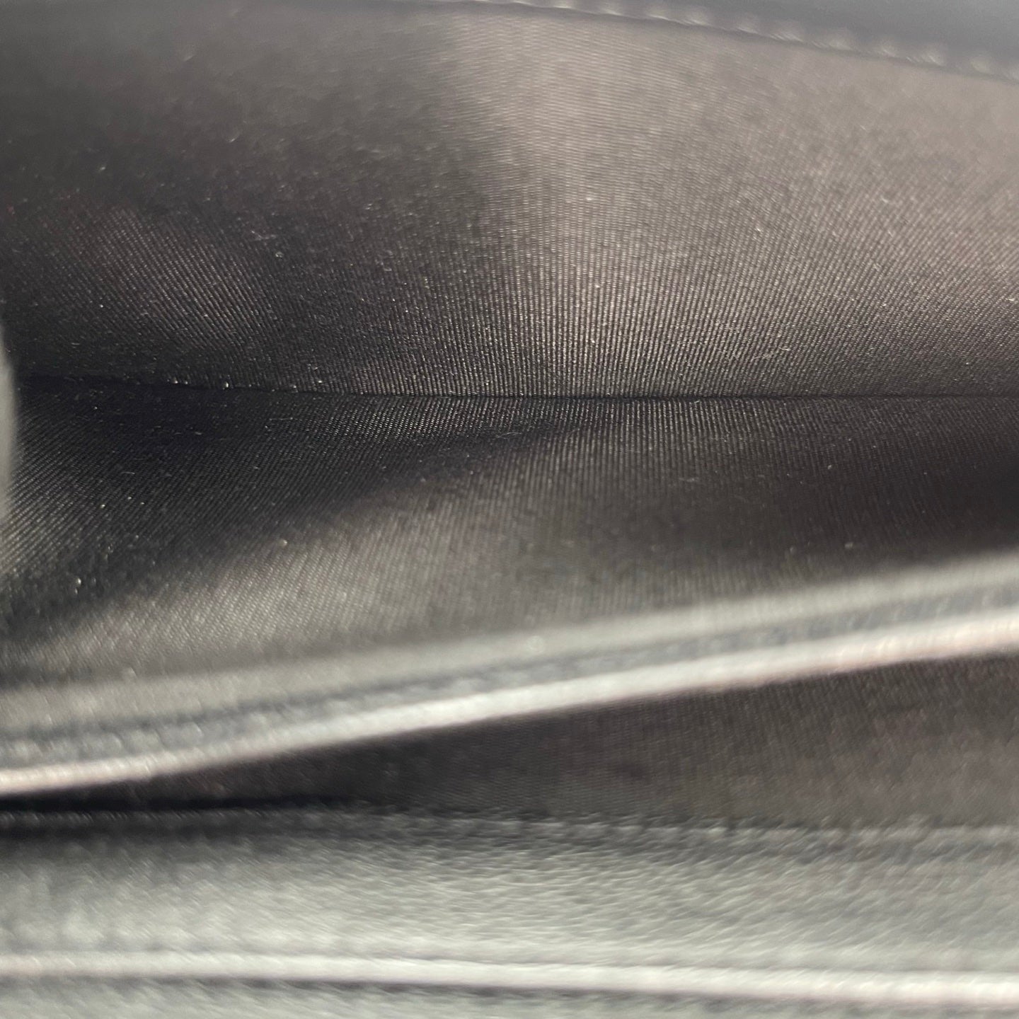 Chanel Black Calf Skin Leather Large CC Long Wallet [Used]