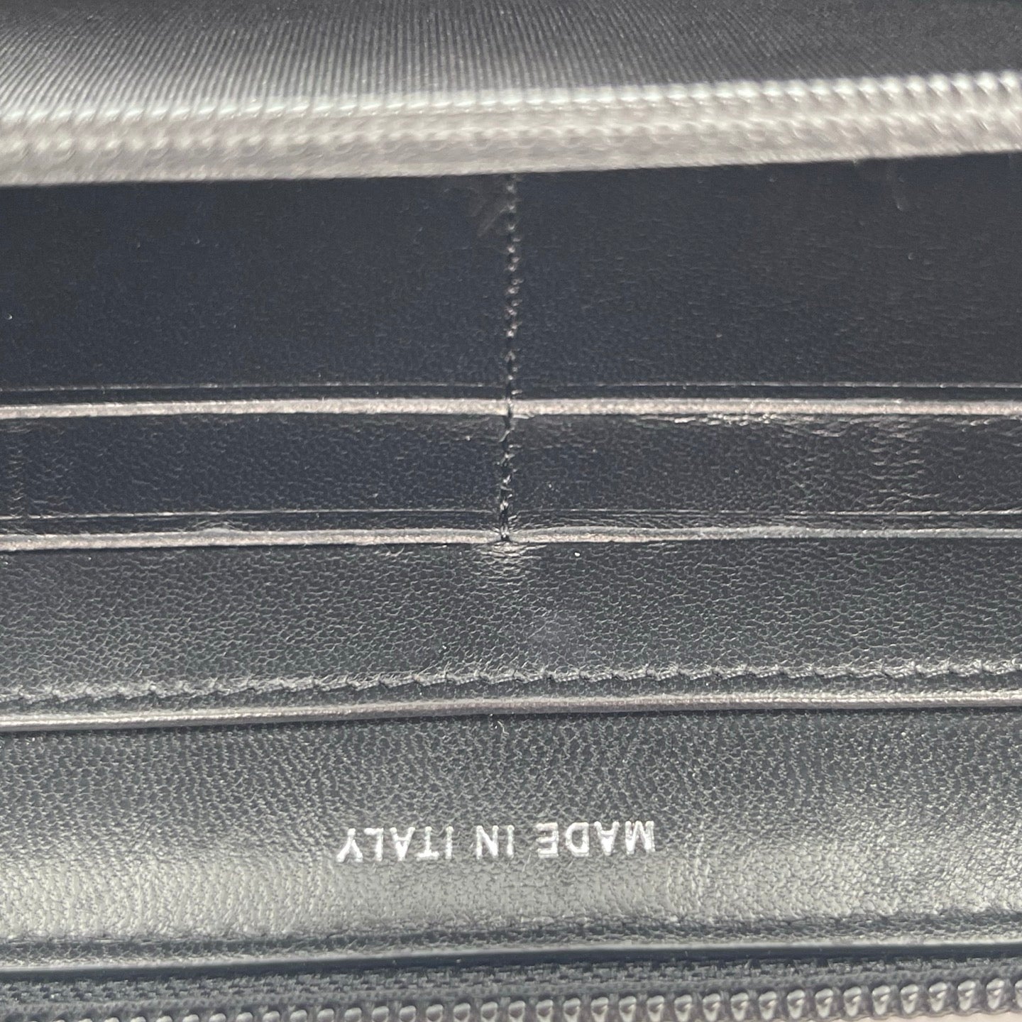 Chanel Leboy Black Lambskin Studded Long Wallet Silver Hardware [Used]