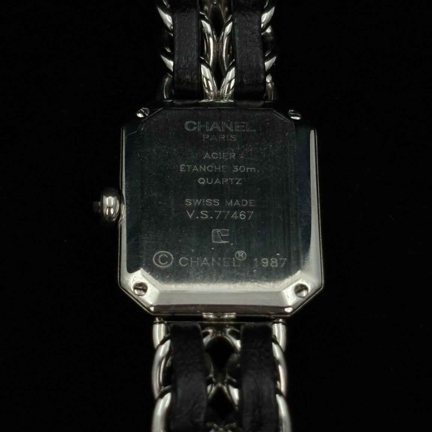 Chanel Première Black and Silver S Size Watch [Used]