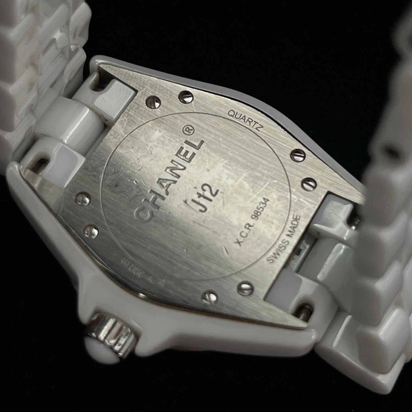 Chanel J12 White Ceramic Diamond-Set 33 mm Watch [Used]