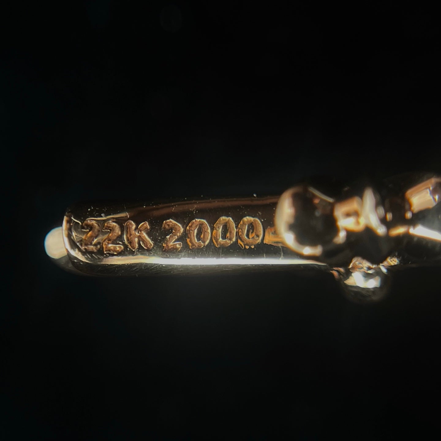 Chrome Hearts 22K Gold Emerald Tiny  Cross Pendant [Unused]