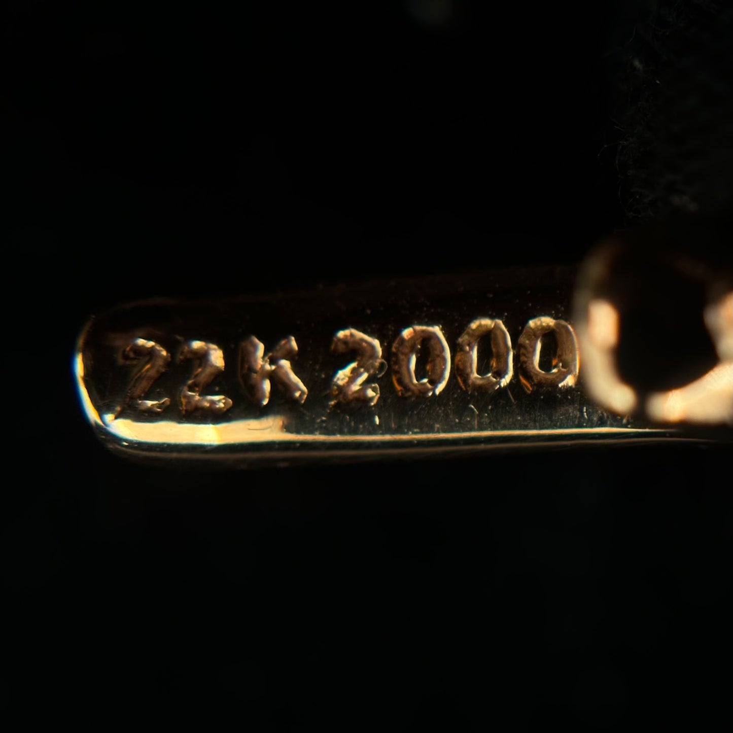 Chrome Hearts 22K Gold Ruby Tiny Cross Pendant [Unused]