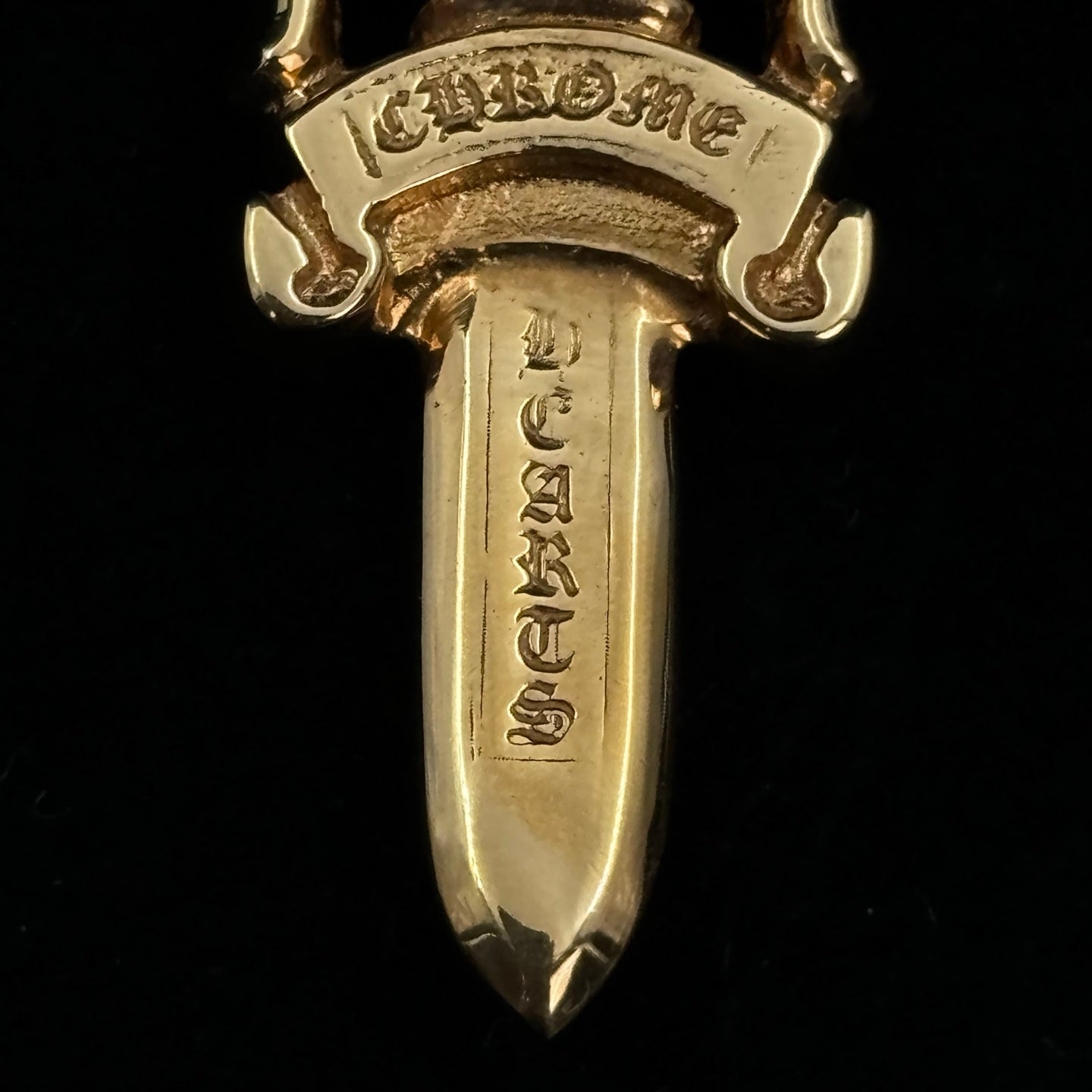 Chrome Hearts 22K Gold Dagger Pendant [Used]