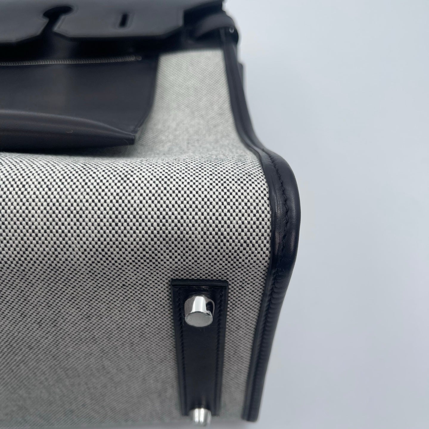 Hermès Birkin 35 A L'Envers Black-Grey Toile H Canvas and Black Volupto Palladium Hardware