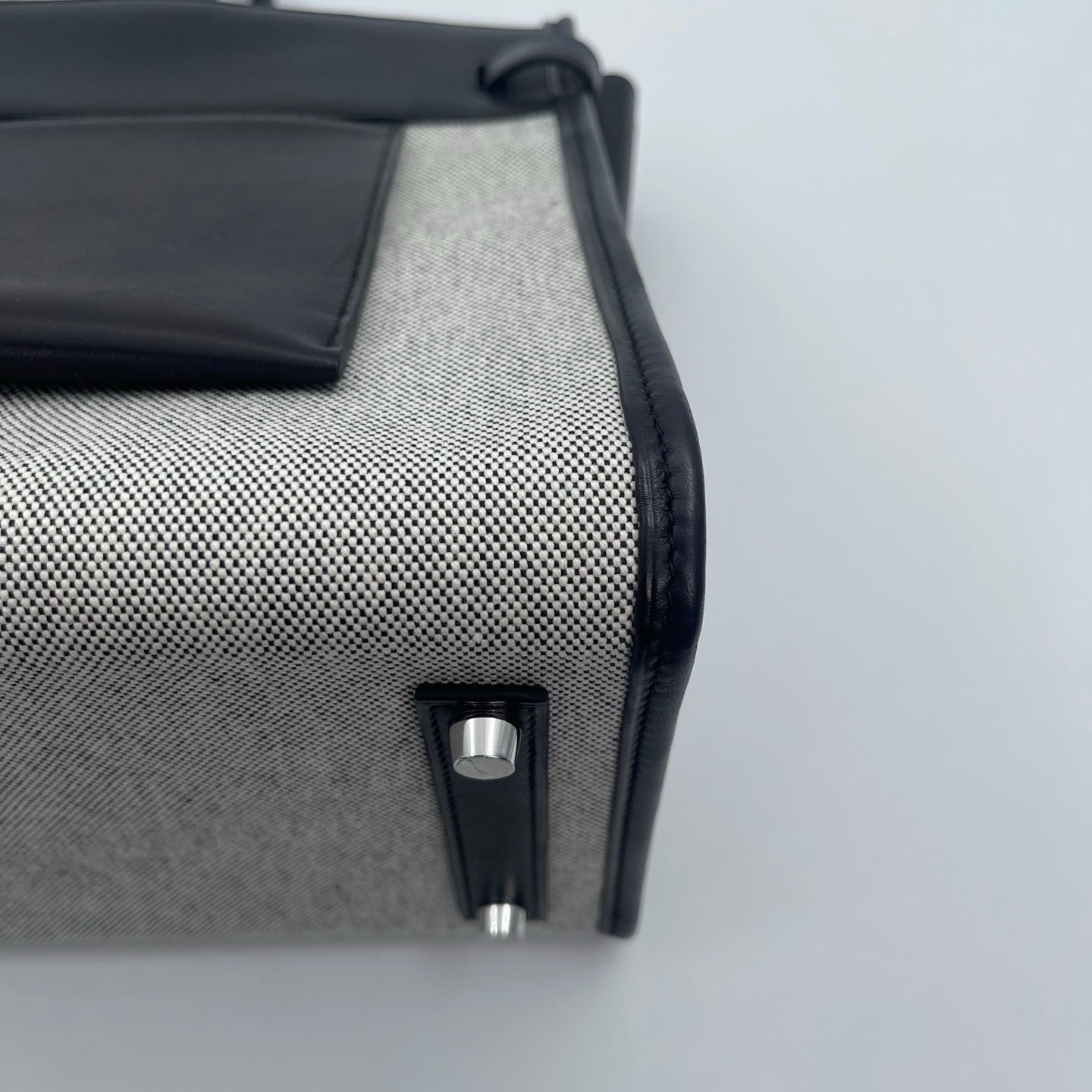 Hermès Birkin 35 A L'Envers Black-Grey Toile H Canvas and Black Volupto Palladium Hardware