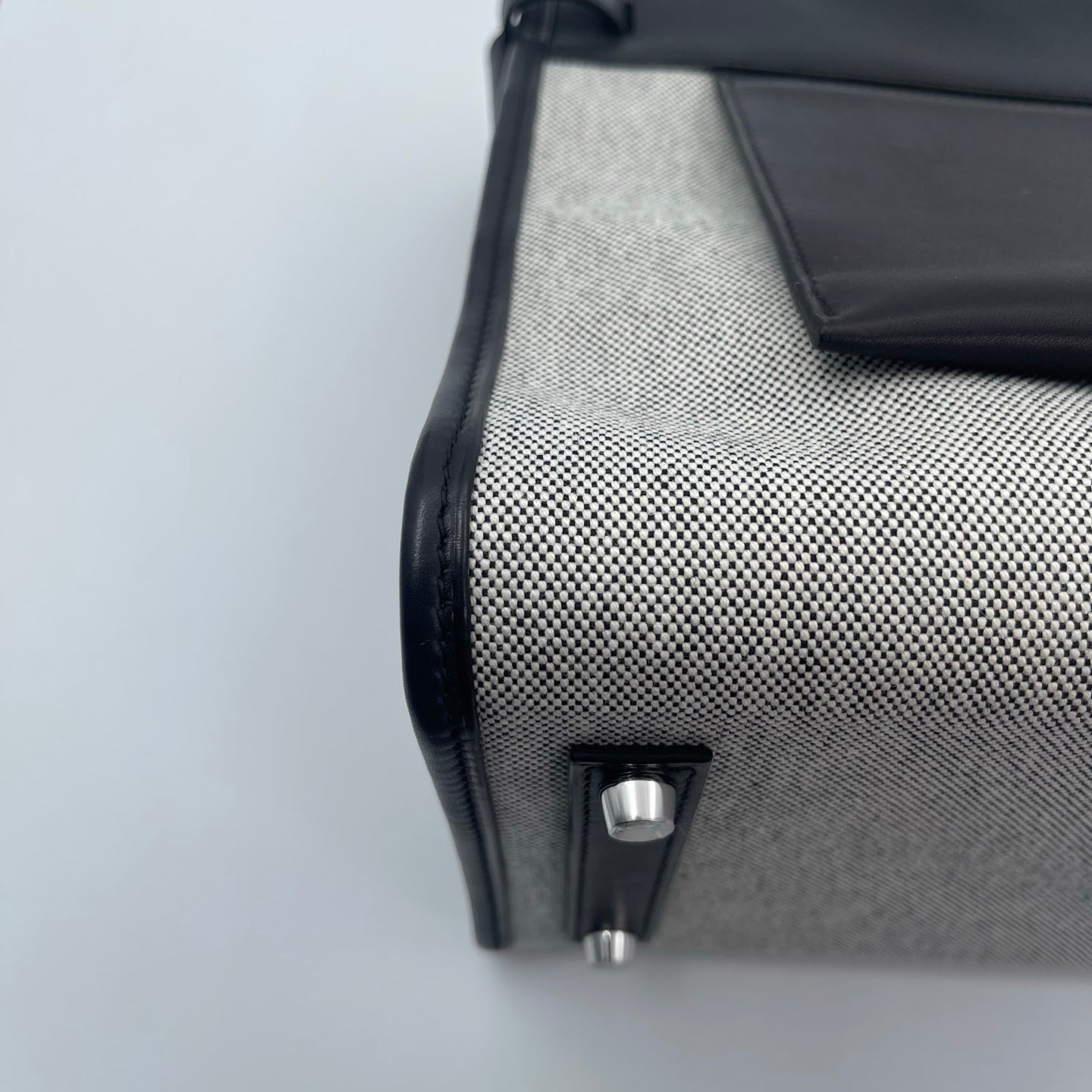Hermès Birkin 35 A L'Envers Black-Grey Toile H Canvas and Black Volupto Palladium Hardware