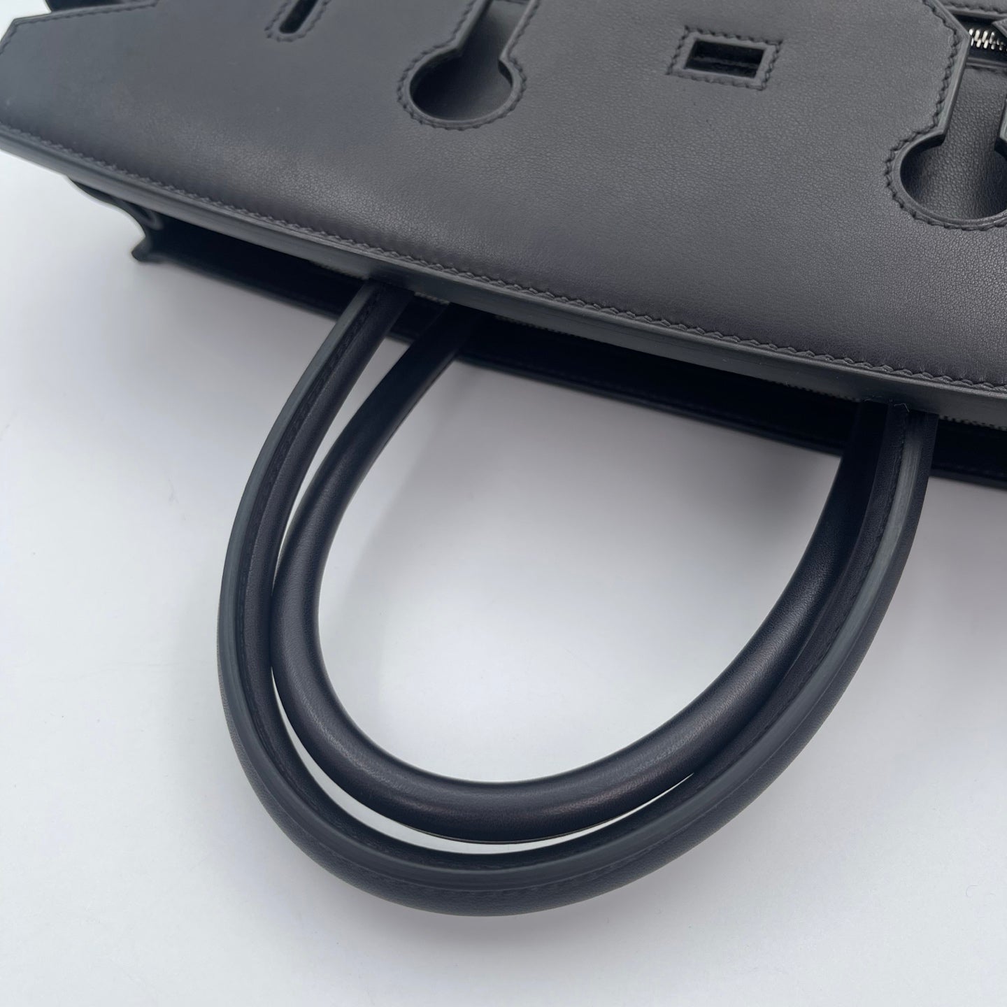 Hermès Birkin 35 A L'Envers Black-Grey Toile H Canvas and Black Volupto Palladium Hardware