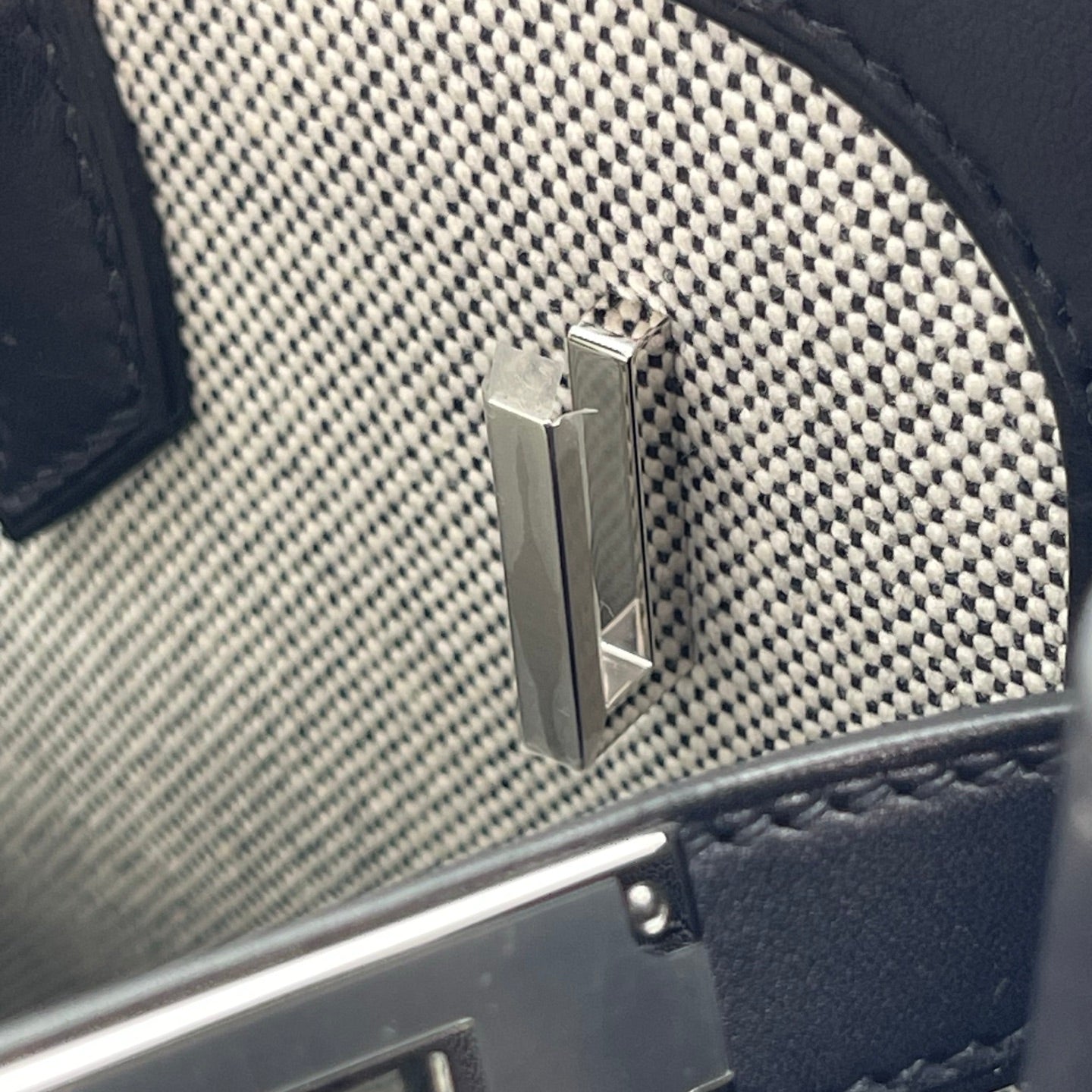 Hermès Birkin 35 A L'Envers Black-Grey Toile H Canvas and Black Volupto Palladium Hardware