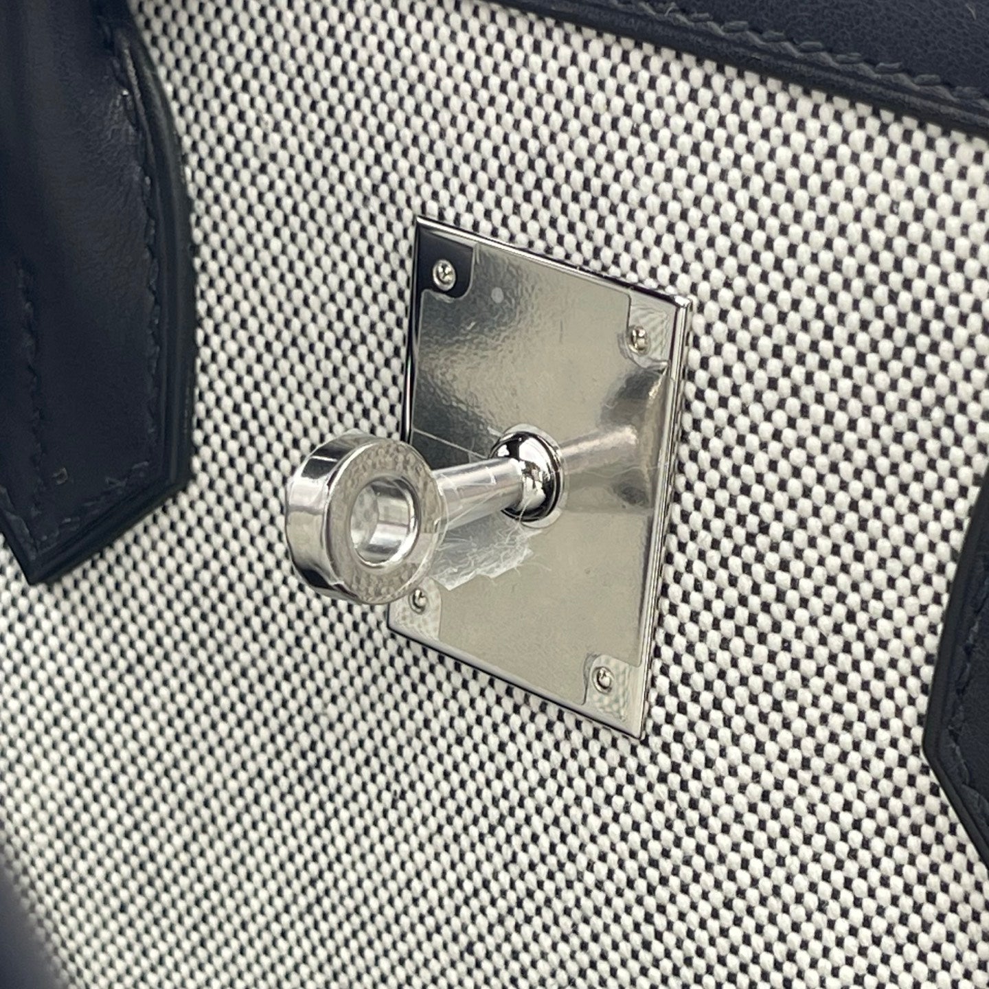Hermès Birkin 35 A L'Envers Black-Grey Toile H Canvas and Black Volupto Palladium Hardware