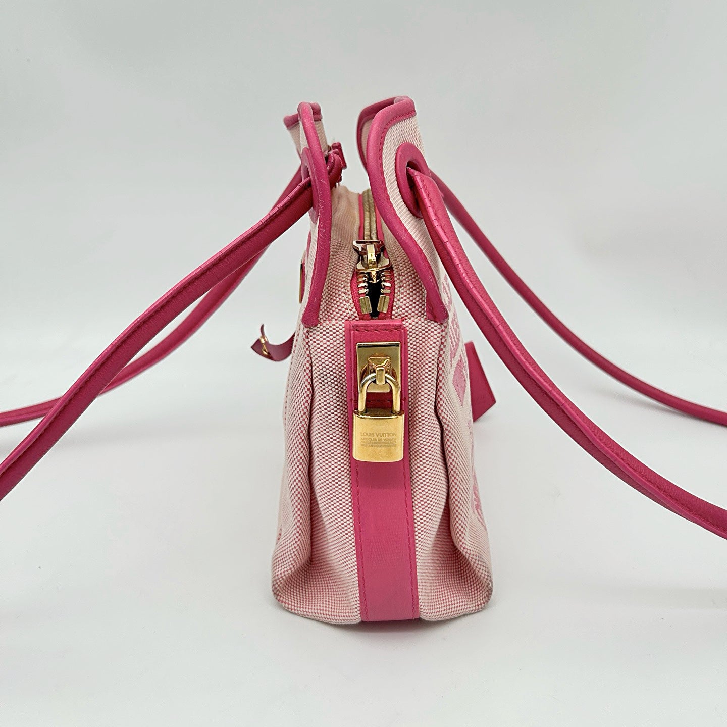 Louis Vuitton Pink Printed Canvas 2009 Spring/Summer Limited Crossbody Shoulder Bag [Used]