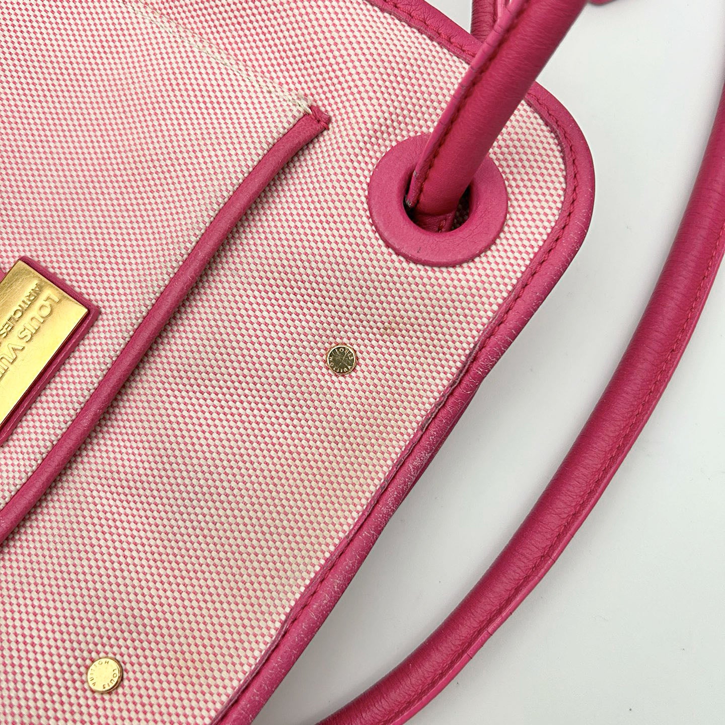 Louis Vuitton Pink Printed Canvas 2009 Spring/Summer Limited Crossbody Shoulder Bag [Used]