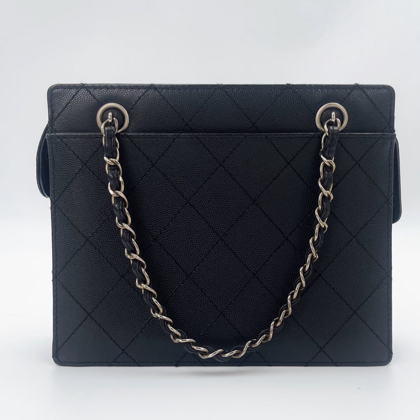 Chanel Black Caviar Handbag [Used]