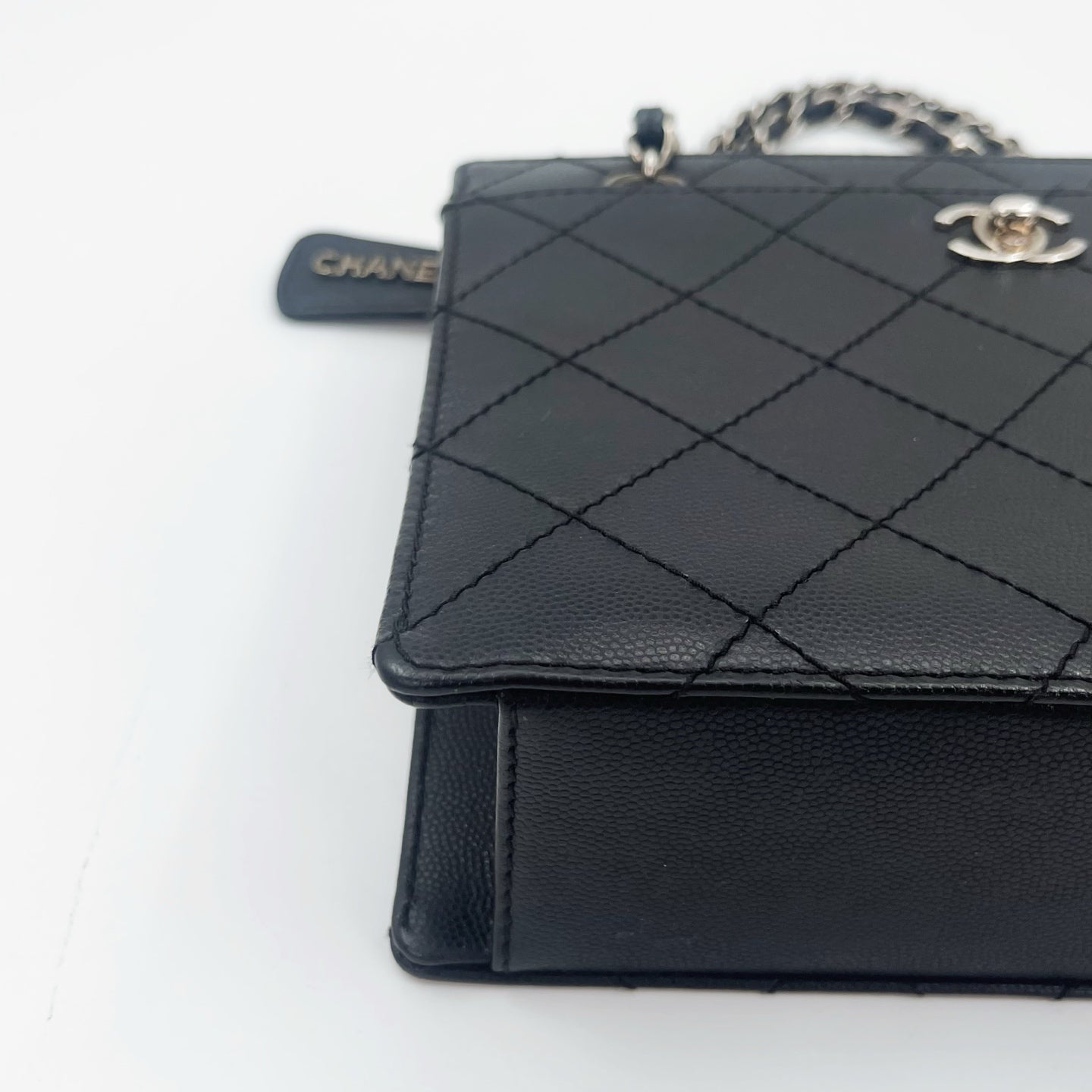 Chanel Black Caviar Handbag [Used]