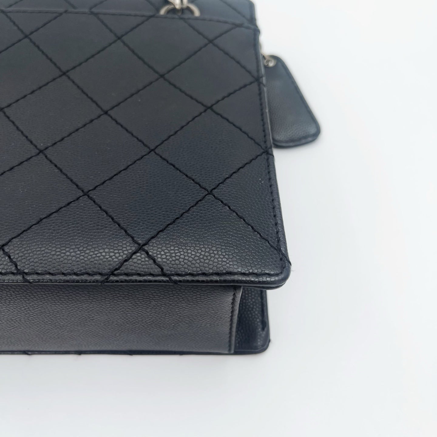 Chanel Black Caviar Handbag [Used]