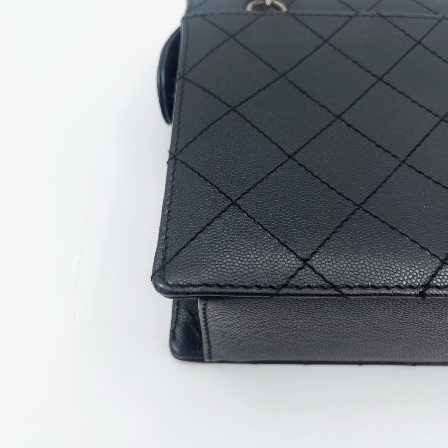 Chanel Black Caviar Handbag [Used]