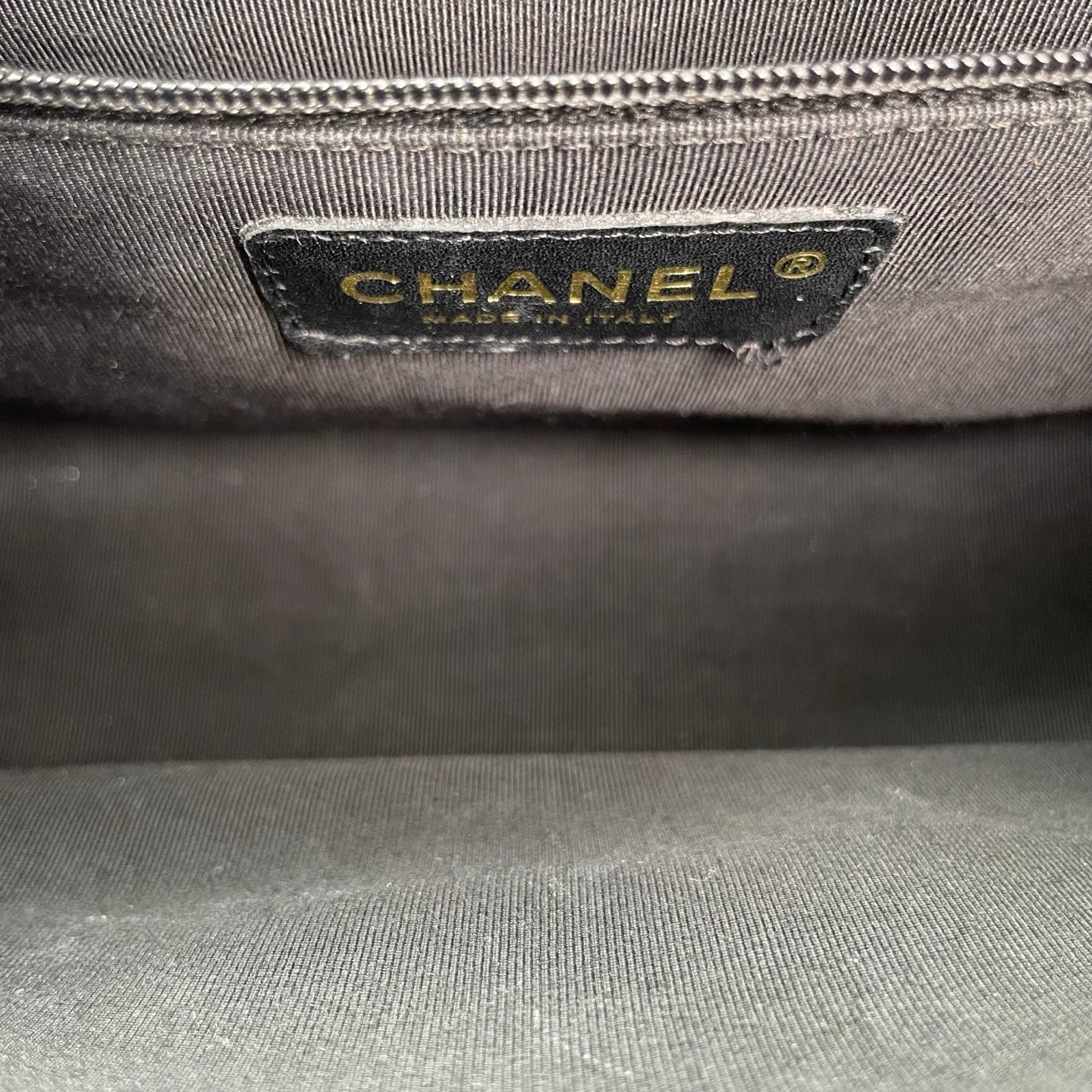 Chanel Small Black Caviar Leather Bowling Tote Bag Gold Hardware [Used]