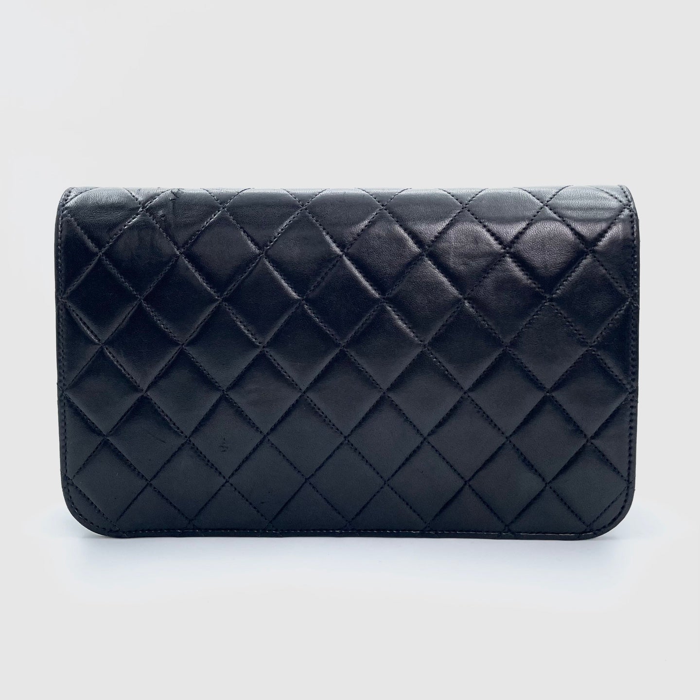 Chanel Black Lambskin Flap Chain Bag [Used]